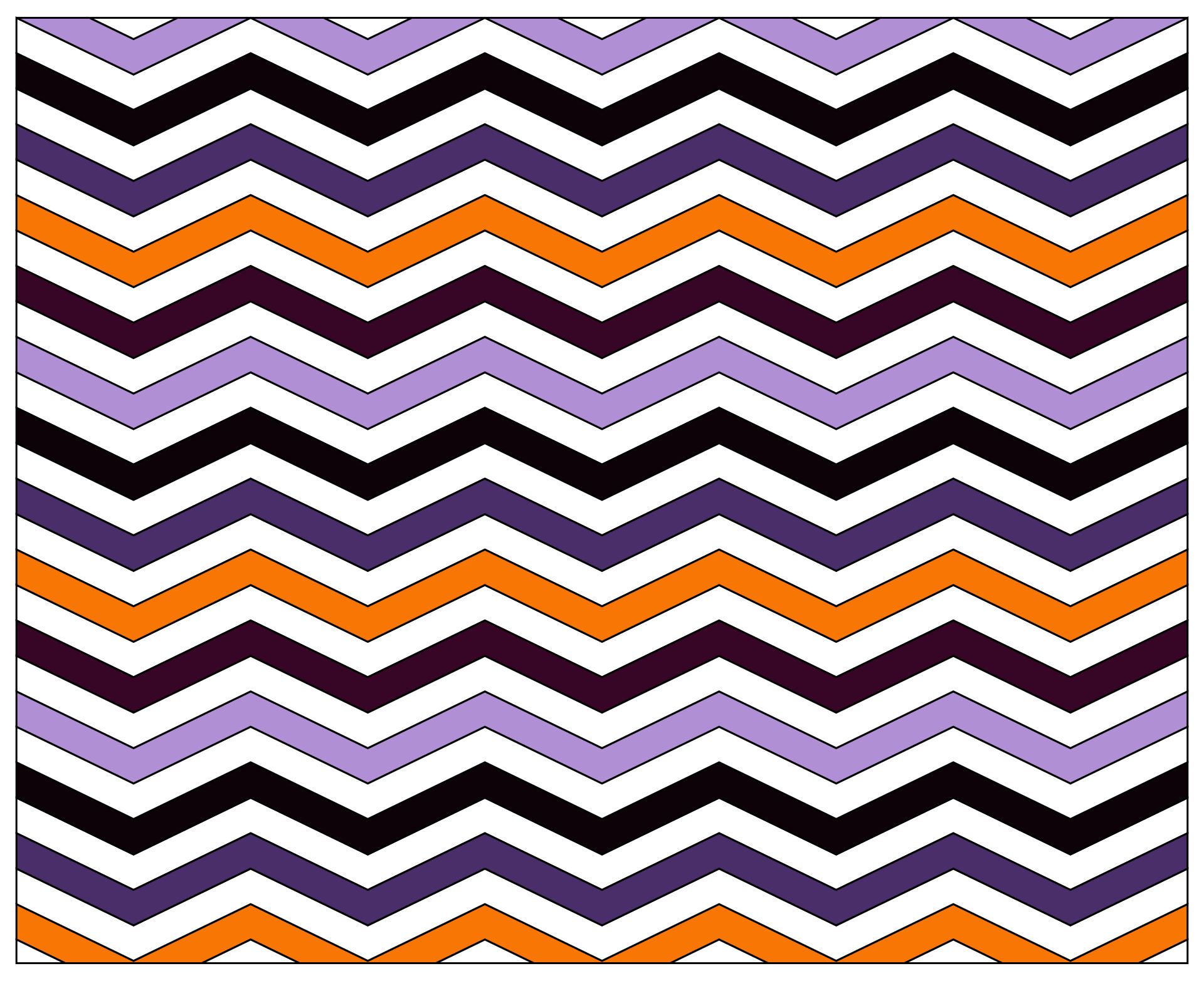 Printable Seamless Pattern In Halloween Traditional Colors Chevron Zigzag