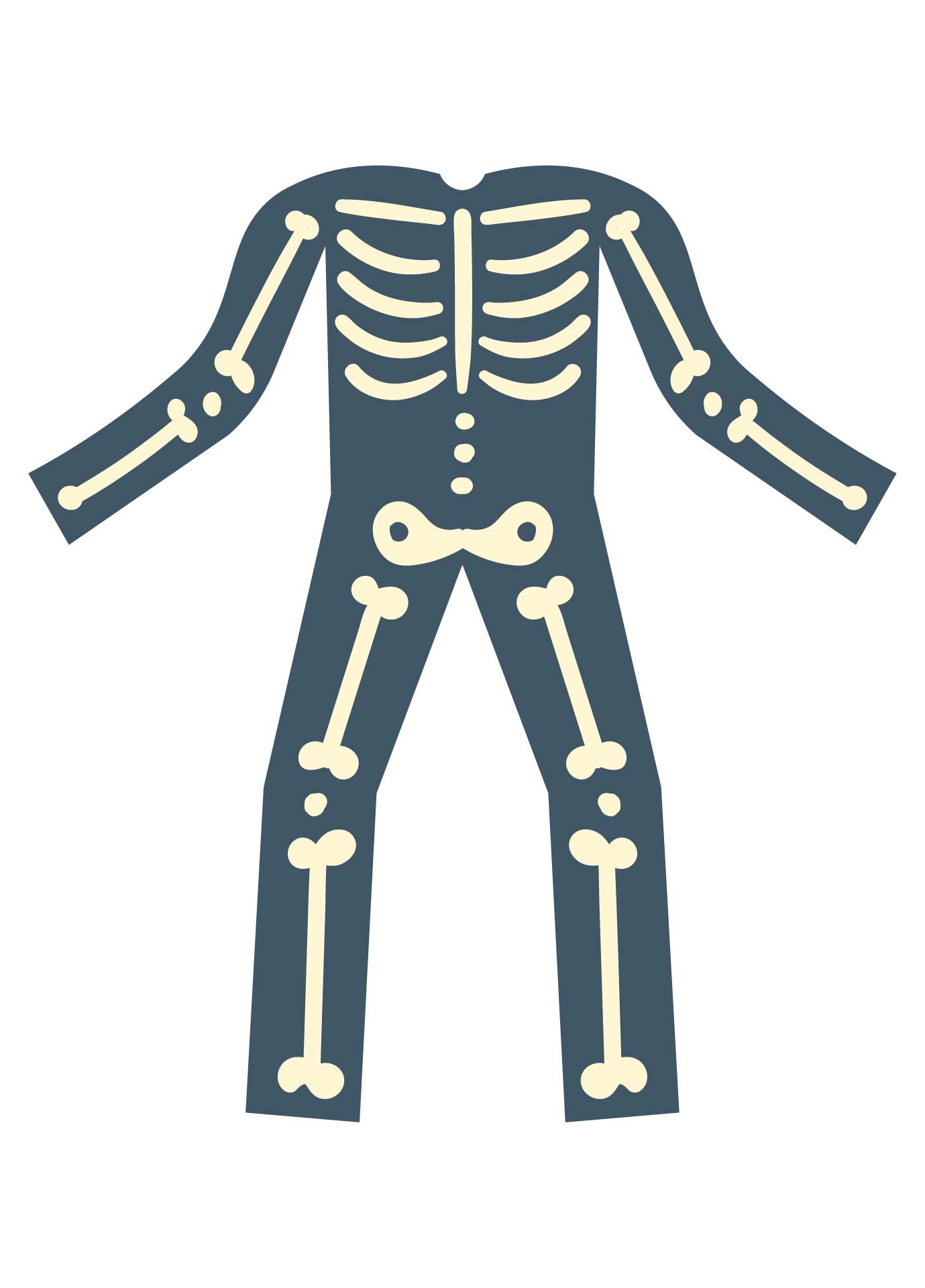 Printable Skeleton Costume Template