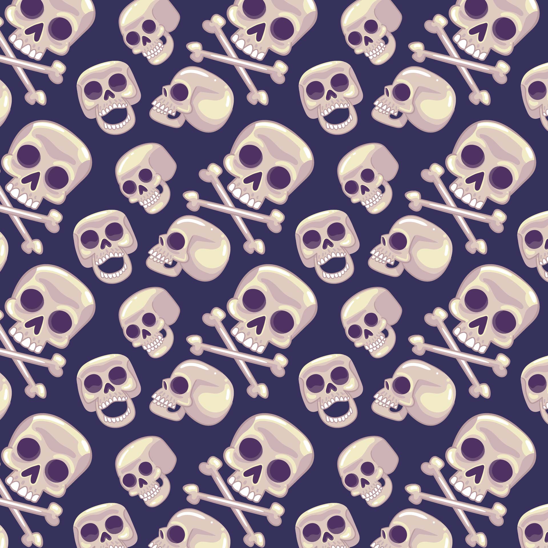 Printable Skull Scrapbooking And Wrapping Papers
