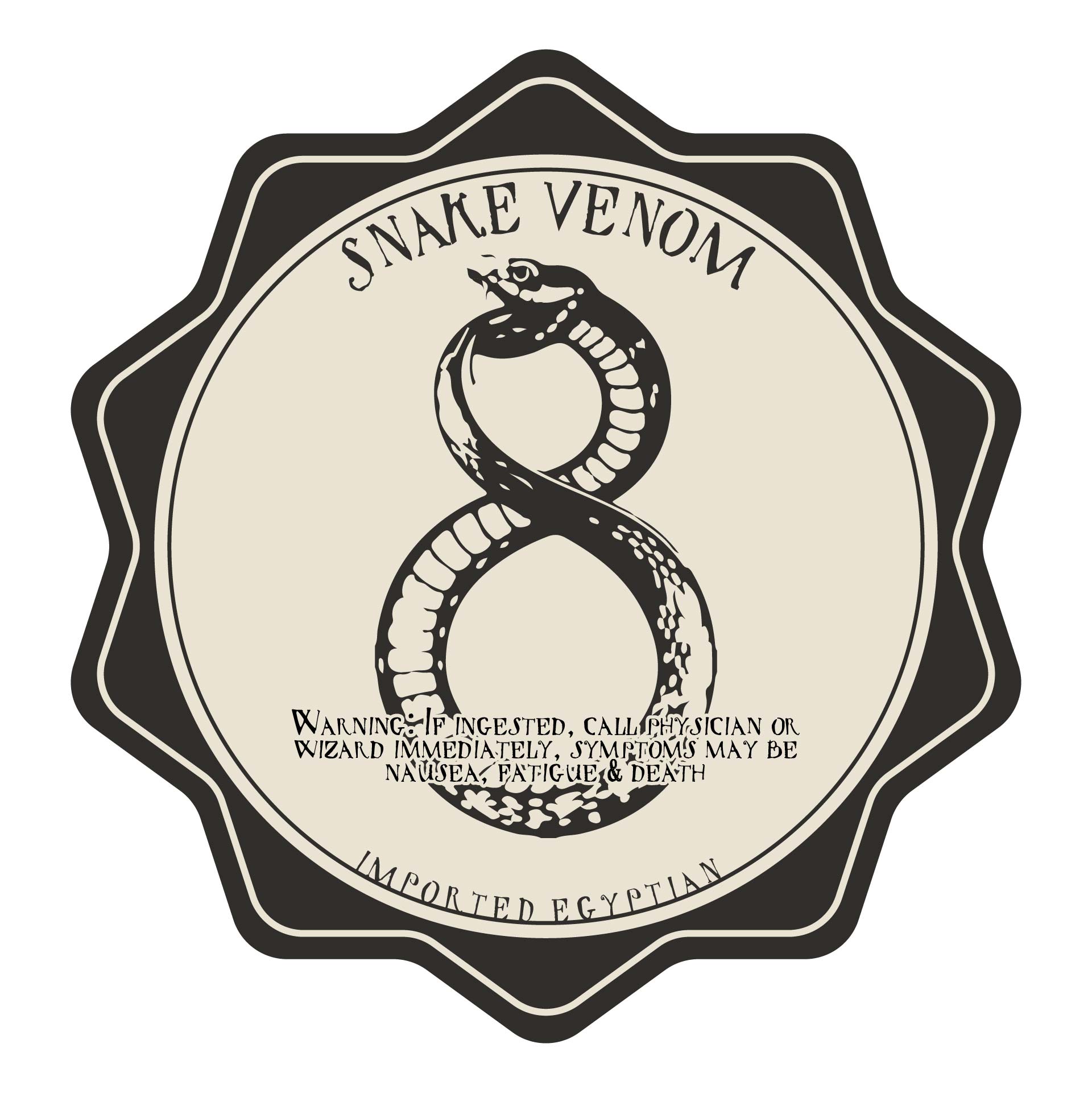 Printable Snake Venom Labels