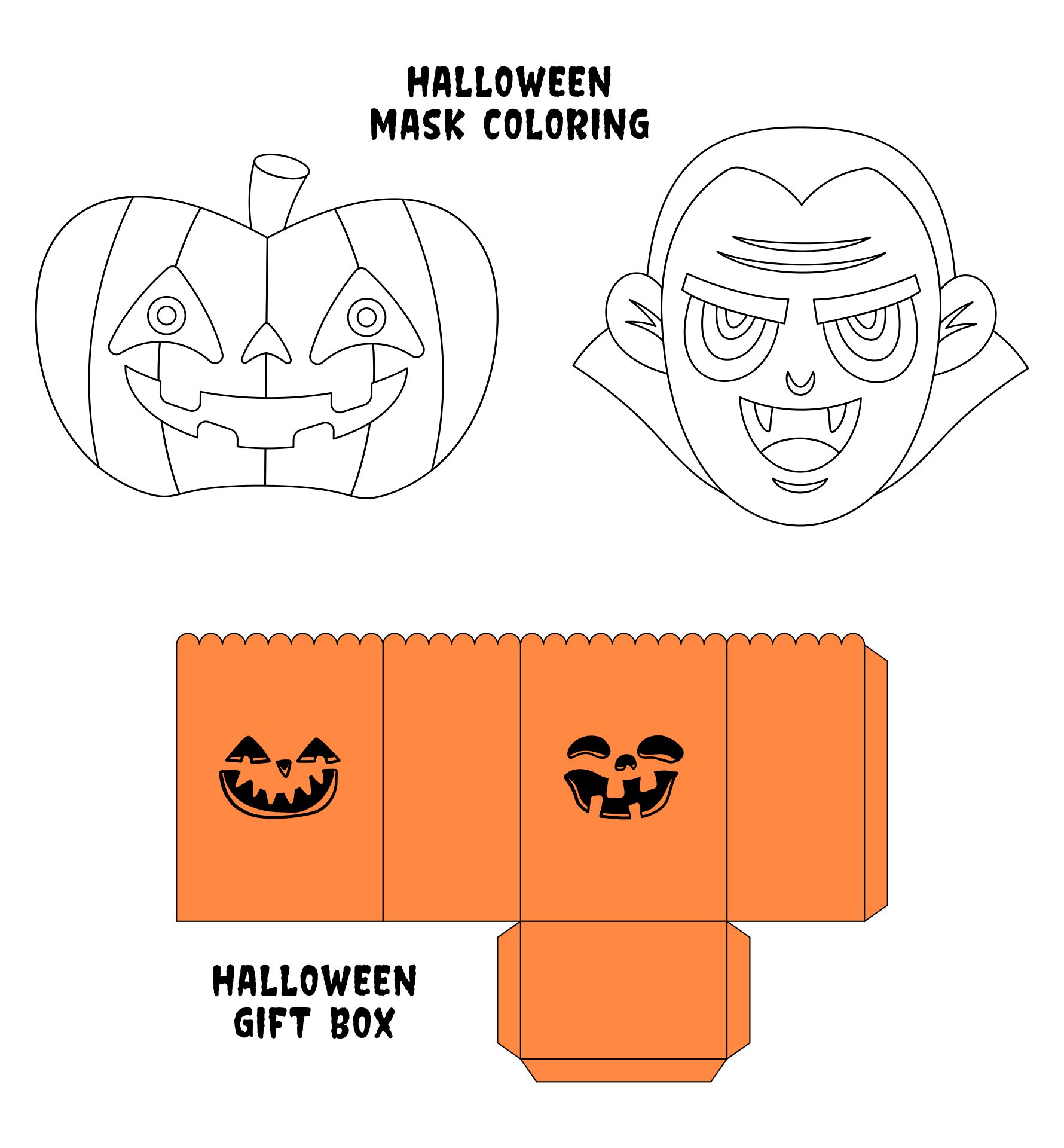 Printable Some Halloween Crafts Template