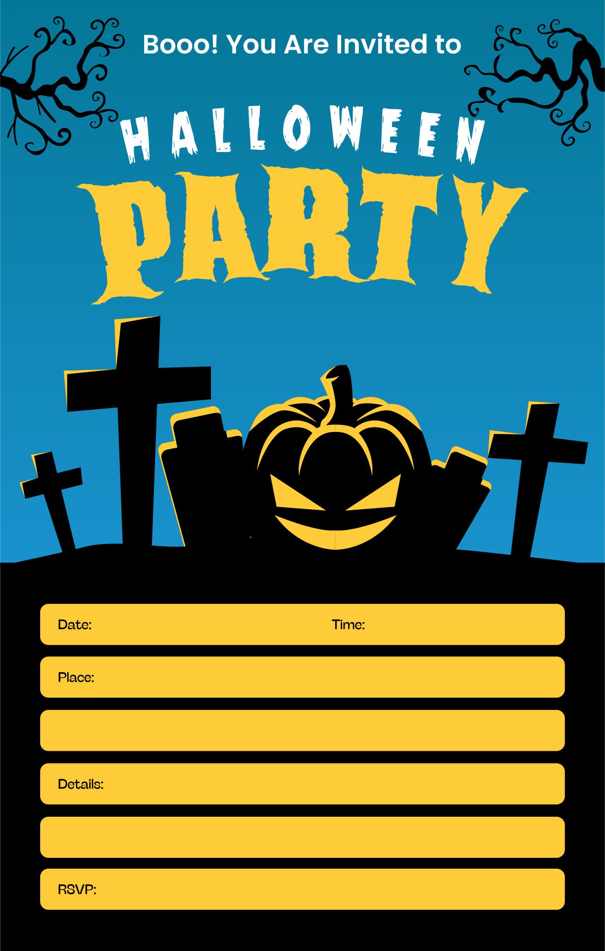 Printable Spooky Halloween Flyer Templates
