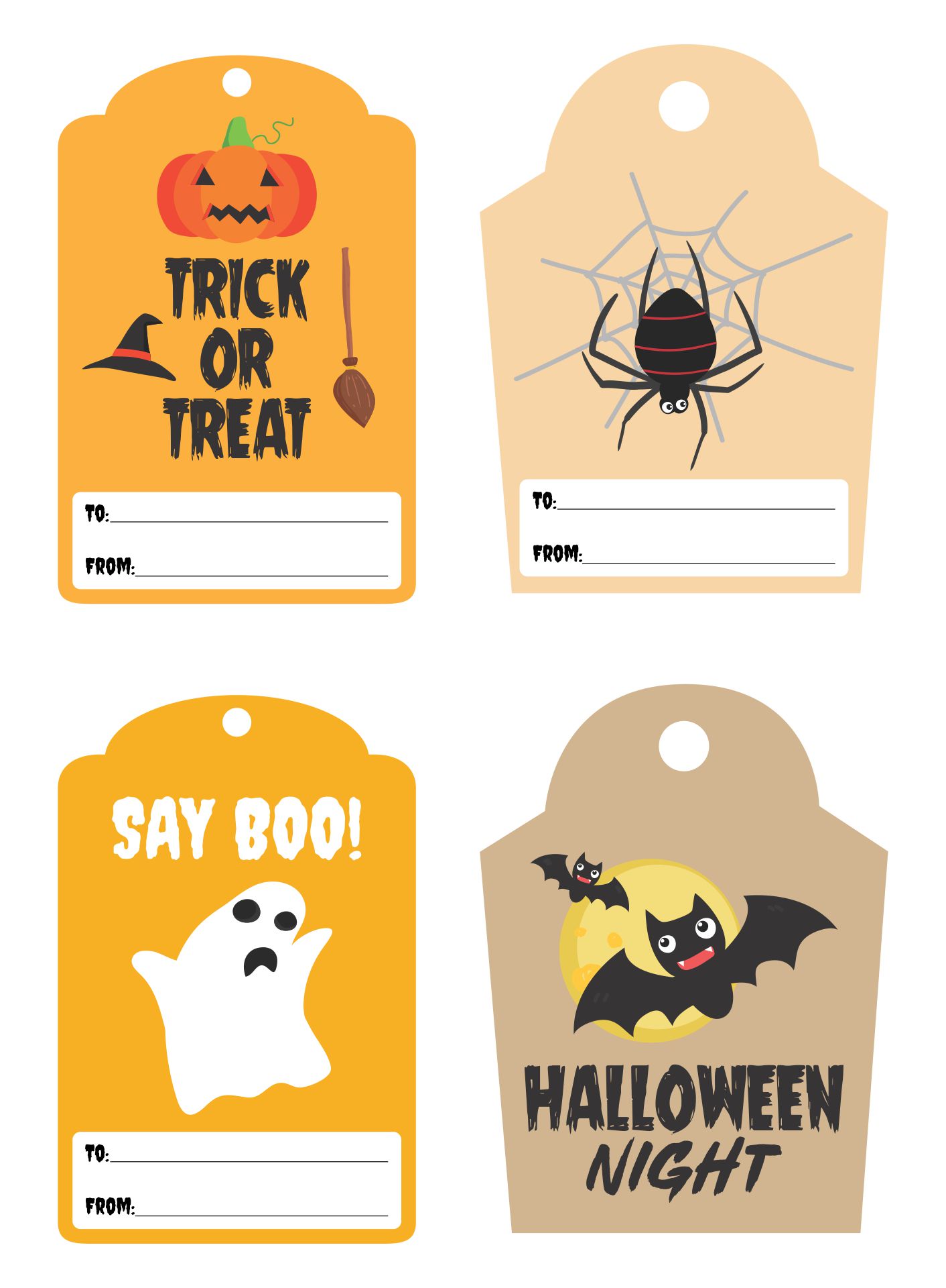 Printable The Cutest Halloween Gift Tags