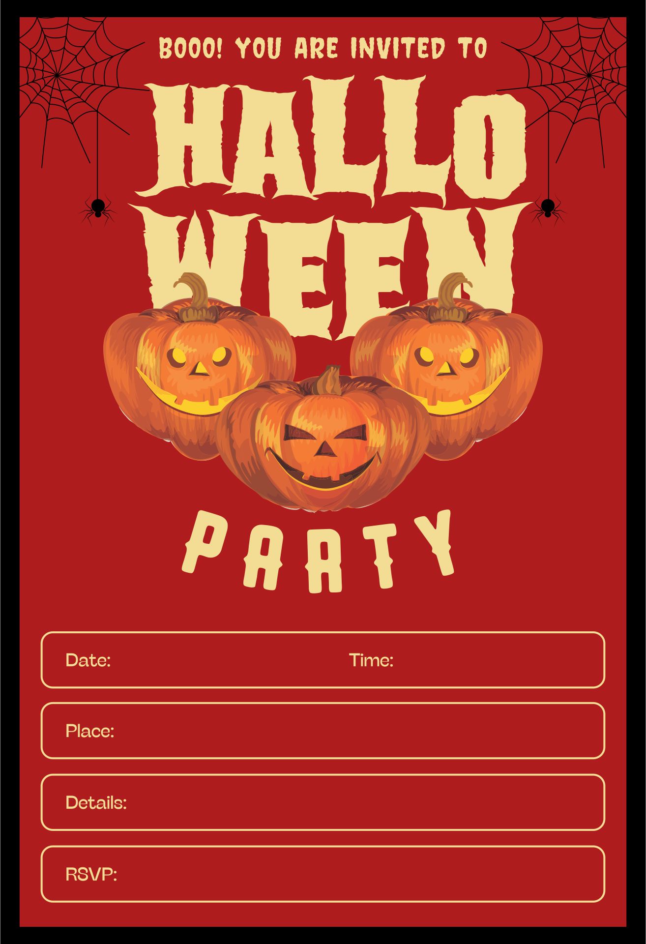 Printable Unique Halloween Flyer Templates