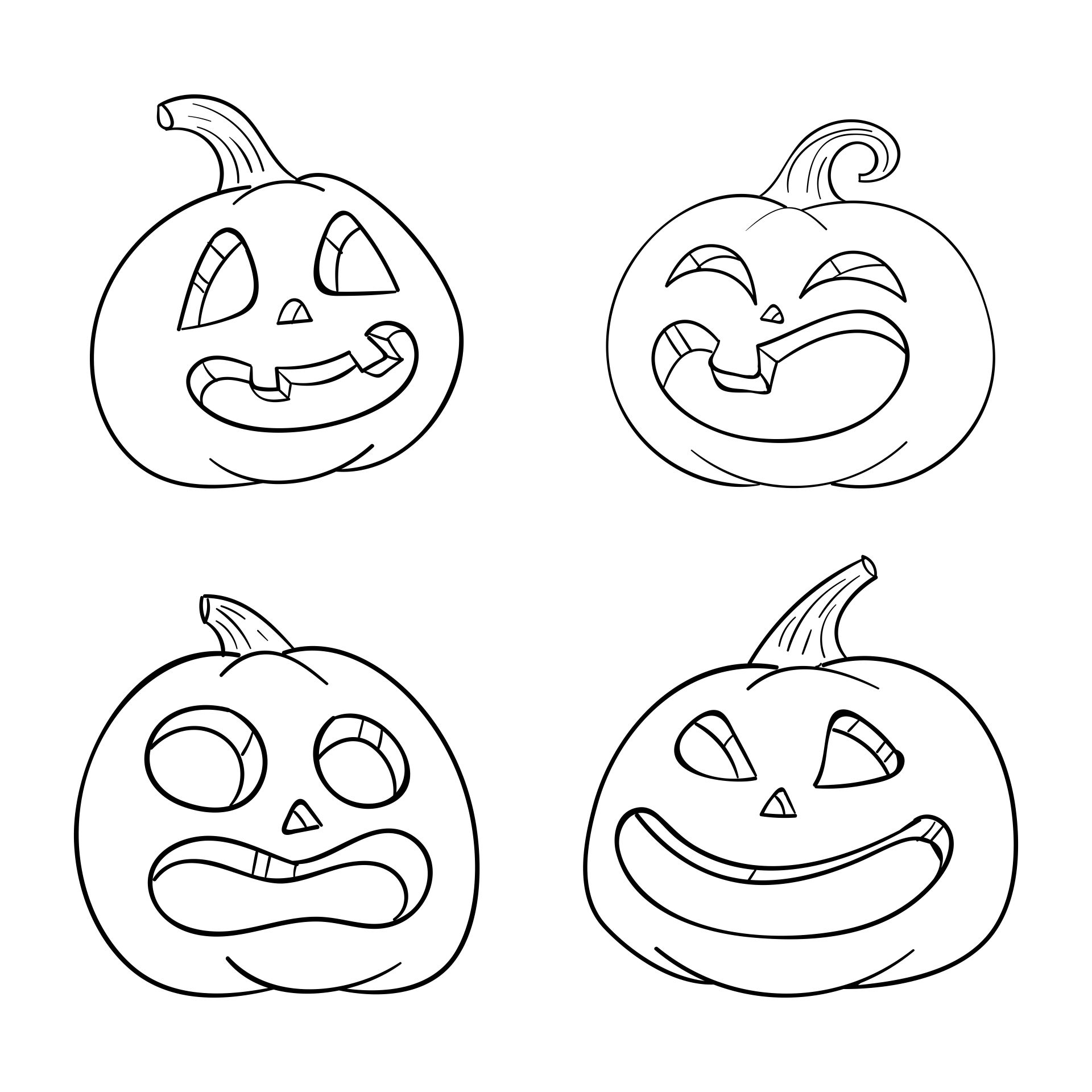 Pumpkins Printable Templates & Coloring Pages