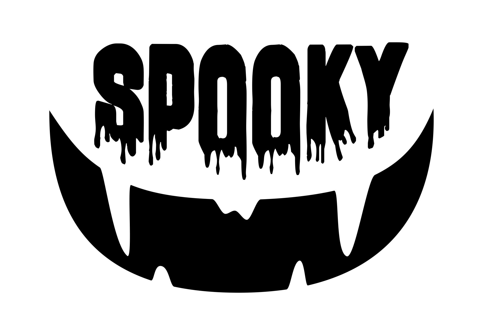 Scary Halloween Fonts Pumpkin Carving Stencils Printable