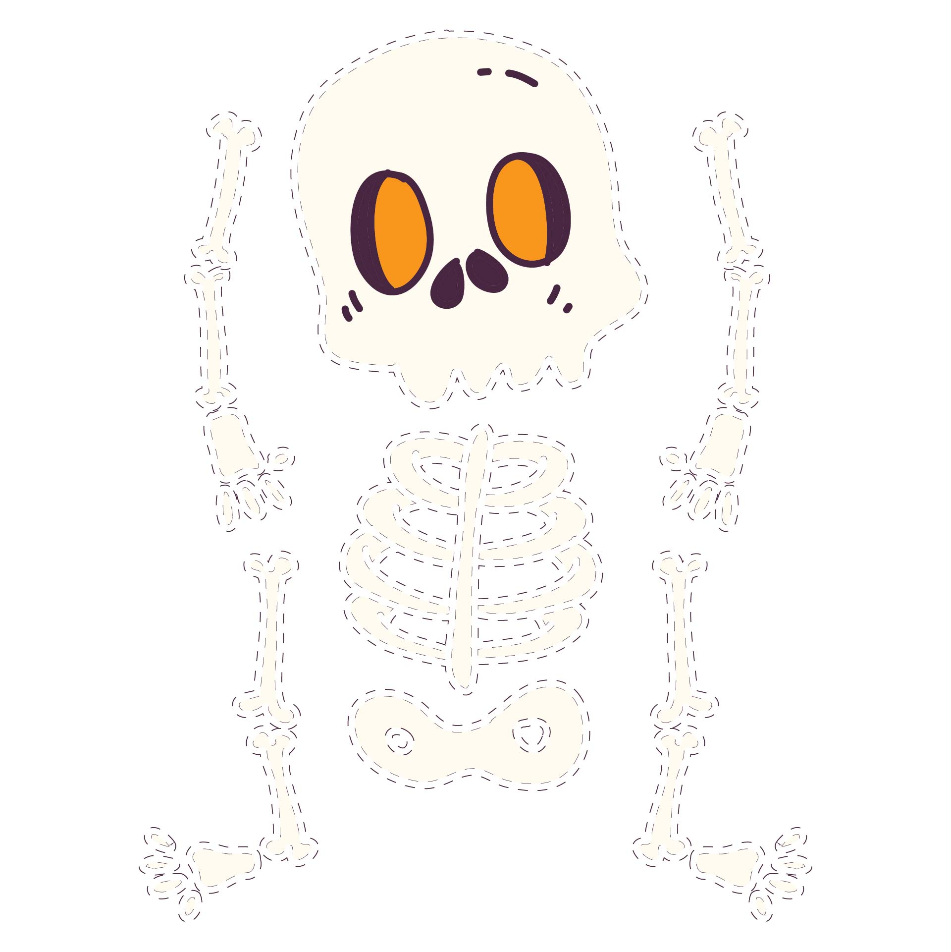 Skeleton Printable Halloween Classroom Project