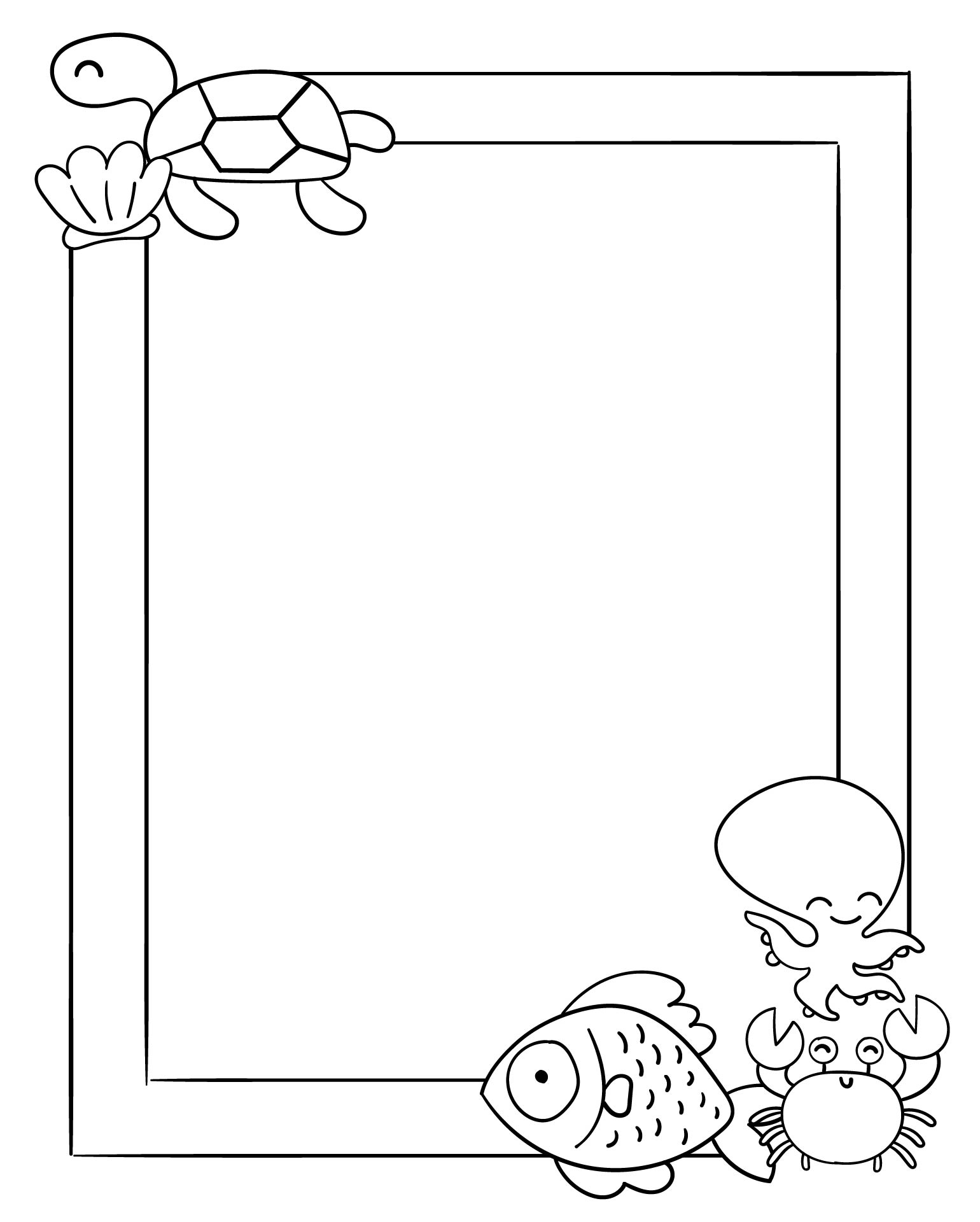 Printable Page Borders For Kids Coloring