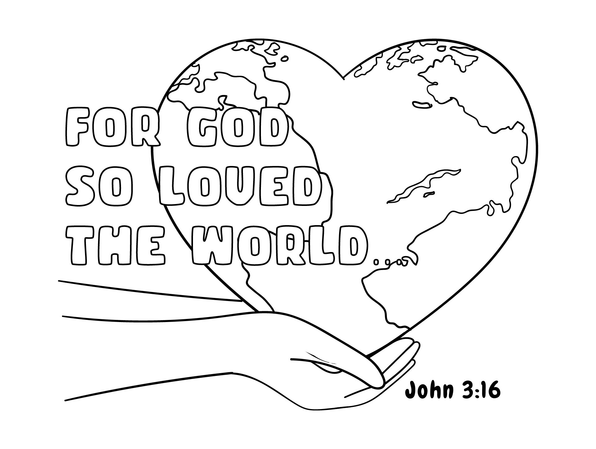 17+ John 3 16 Coloring Page