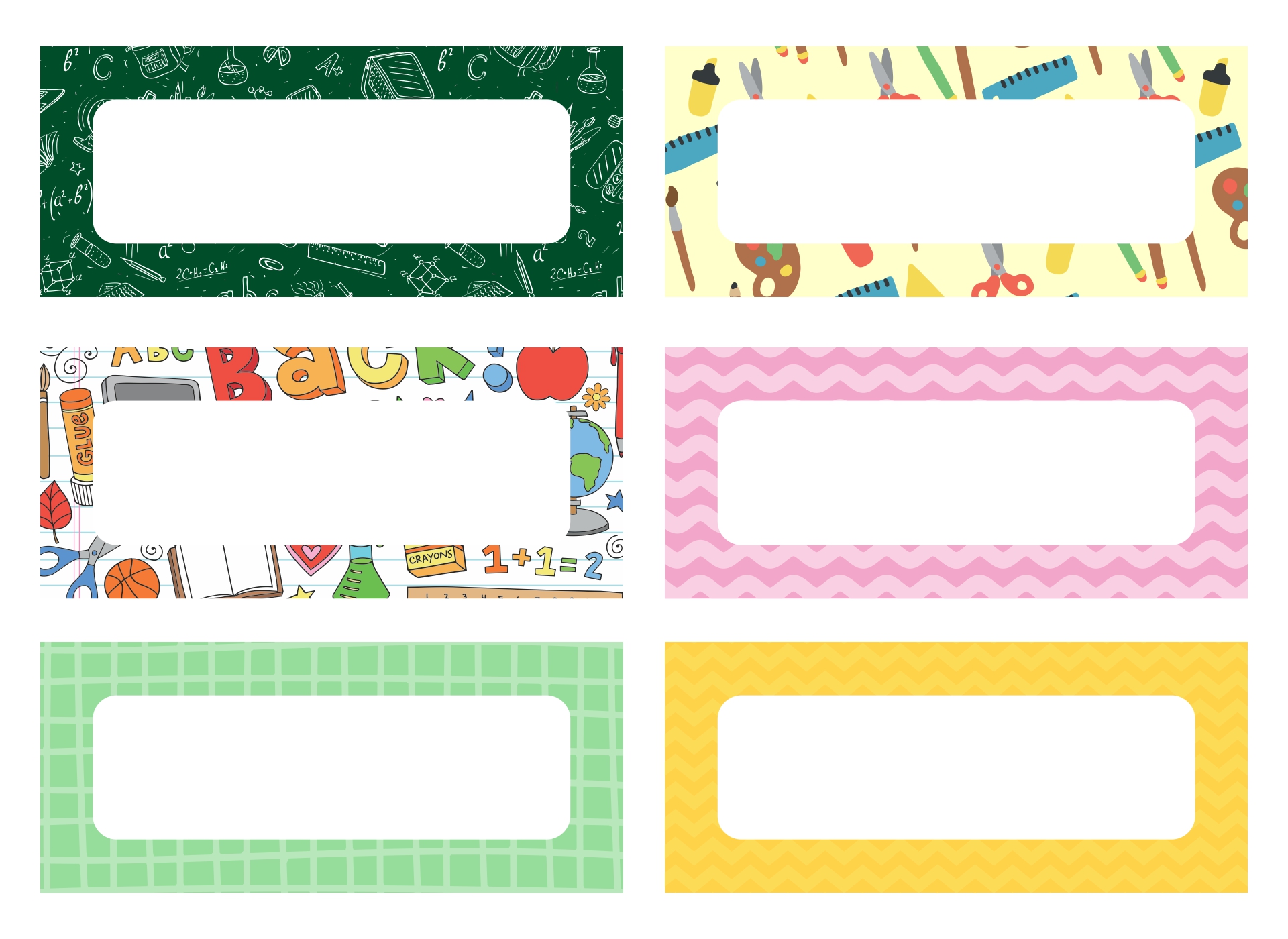 Desk Name Tags & Classroom Labels Printable