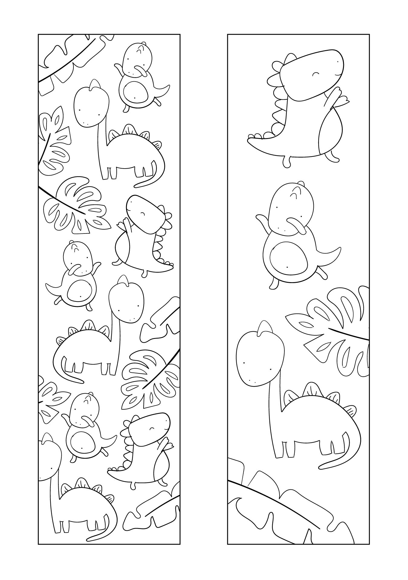 Printable Blank Coloring Bookmarks