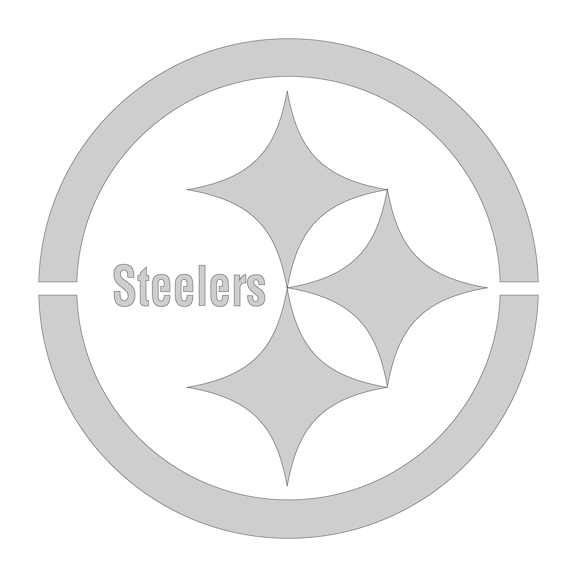 Printable NFL Pittsburgh Steelers Stencil