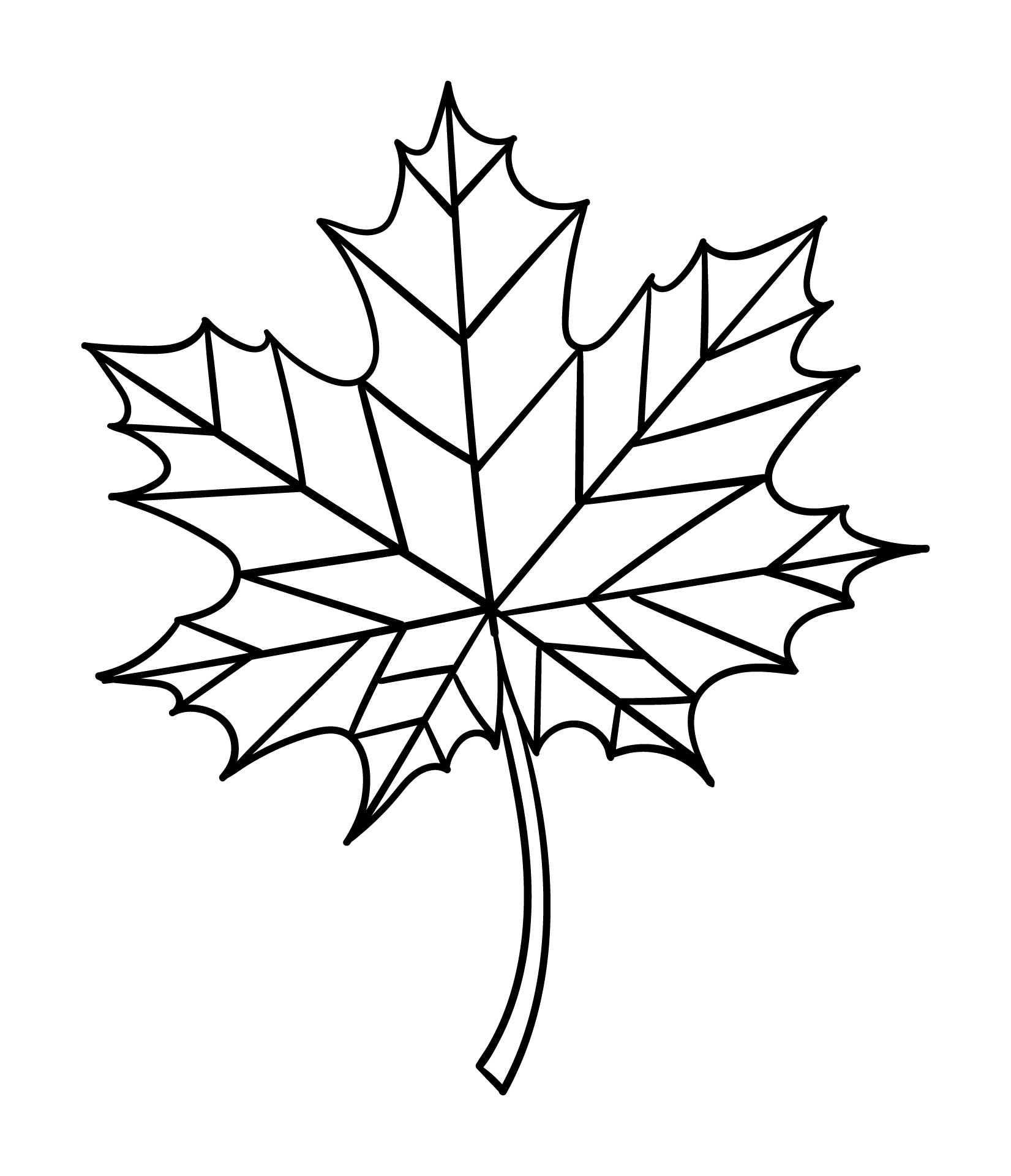 Printable Maple Leaf Stained Glass Fall Patterns