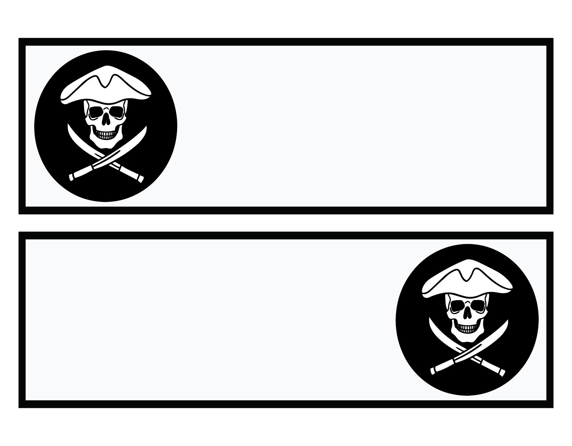 Printable Pirate Word Wall Labels