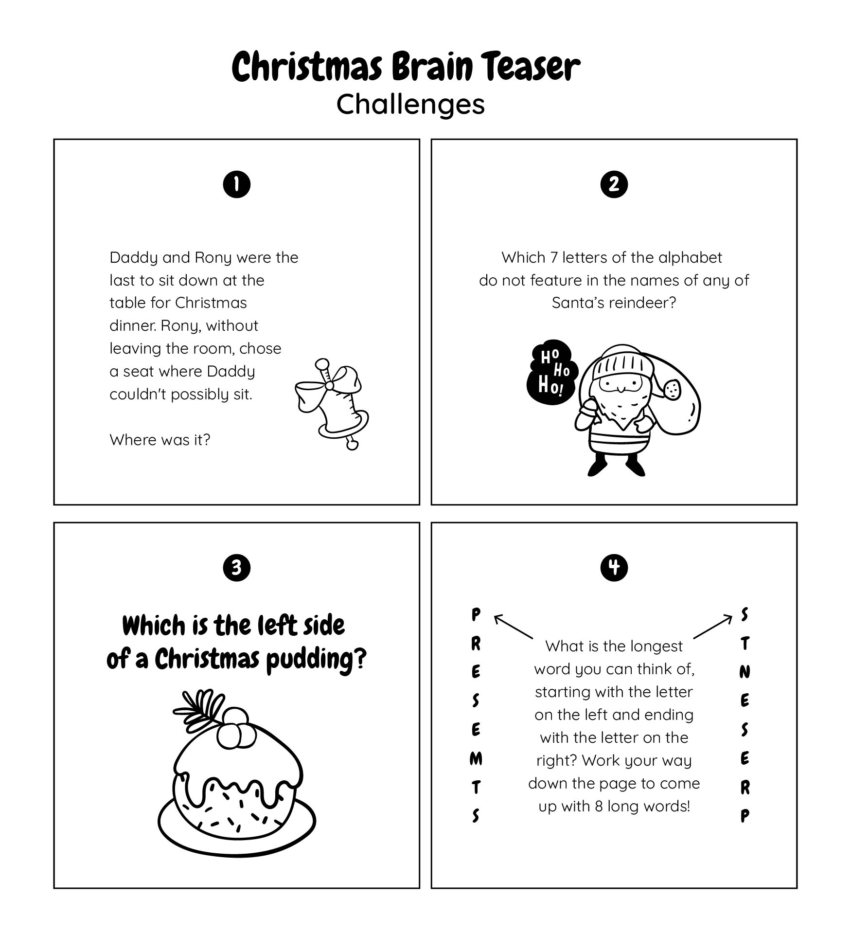 Printable Christmas Brain Teasers For Some Challenging Holiday Fun