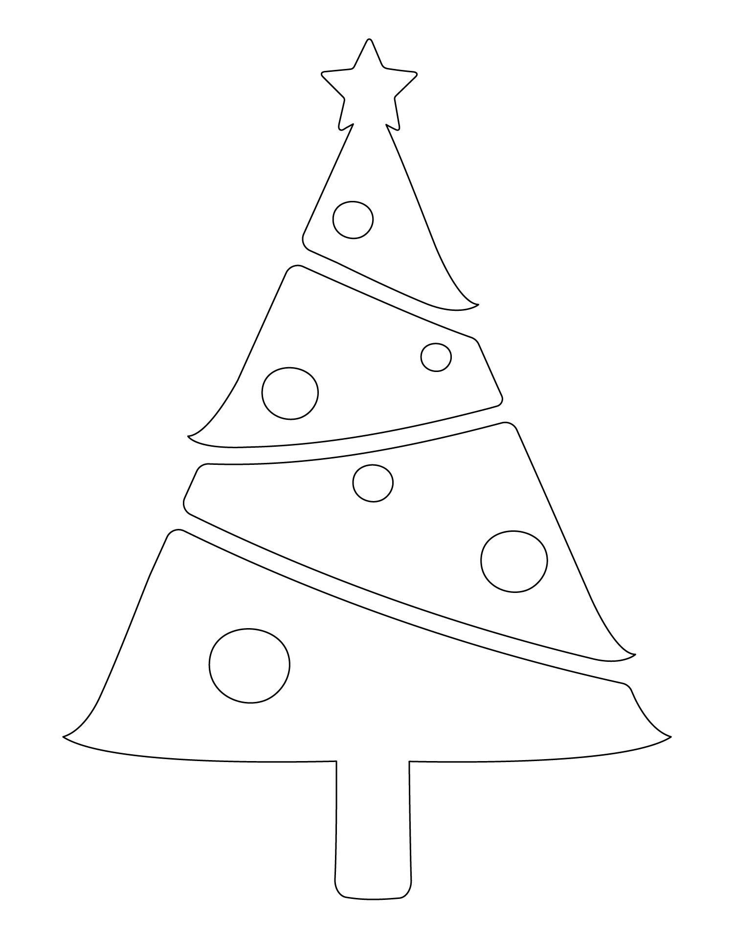 Printable Large Christmas Tree Template