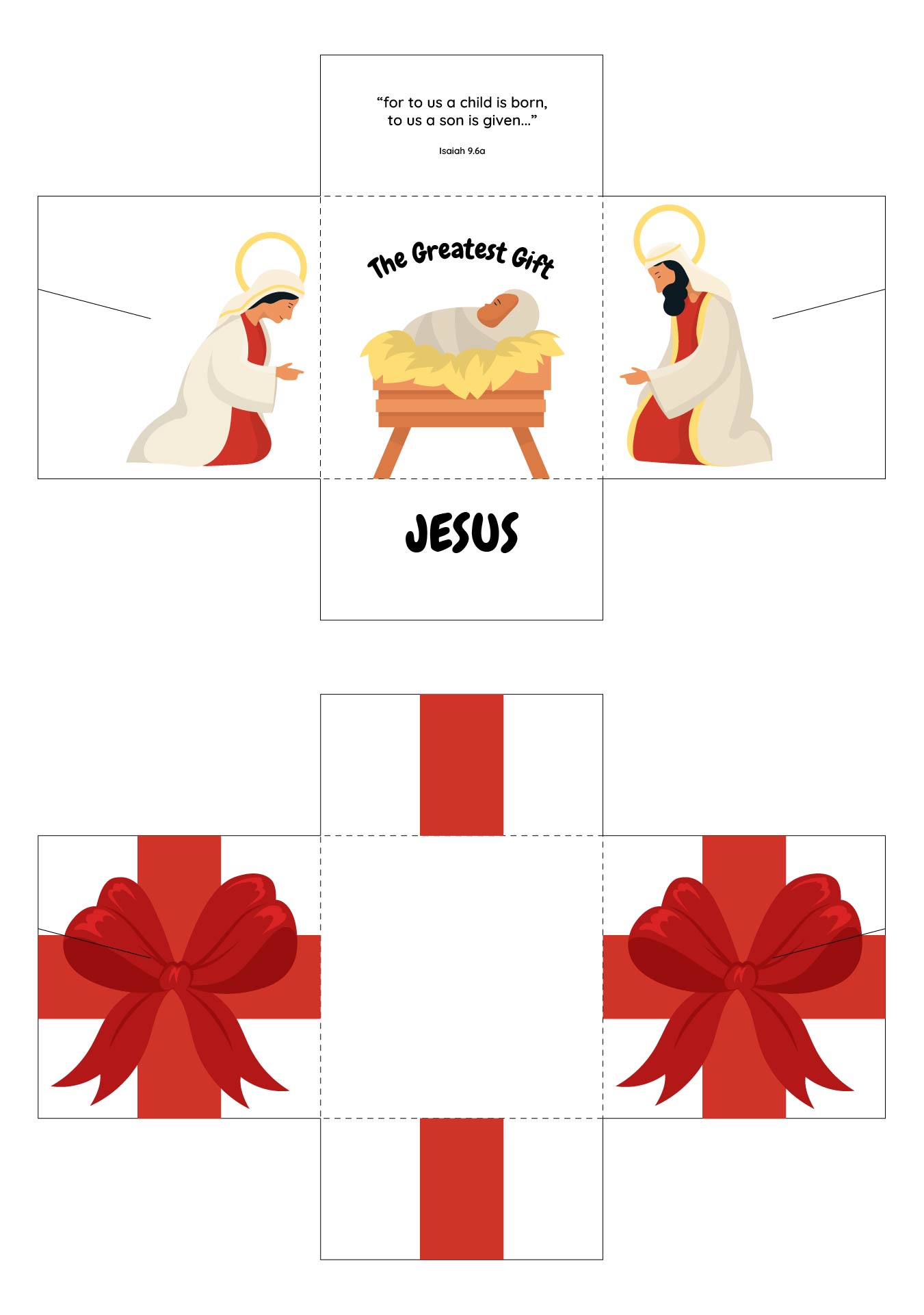 Printable Bible Christmas Crafts For Kids