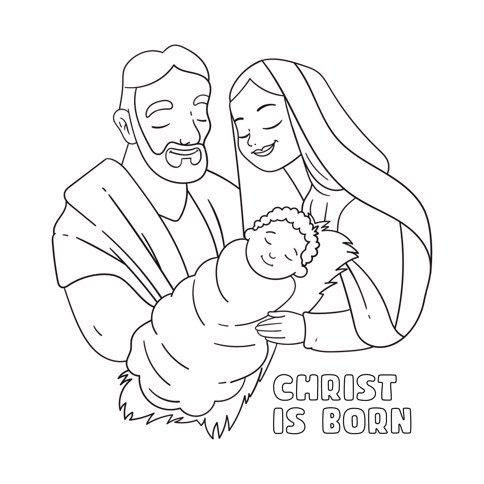 Printable Coloring Pages For The Nativity