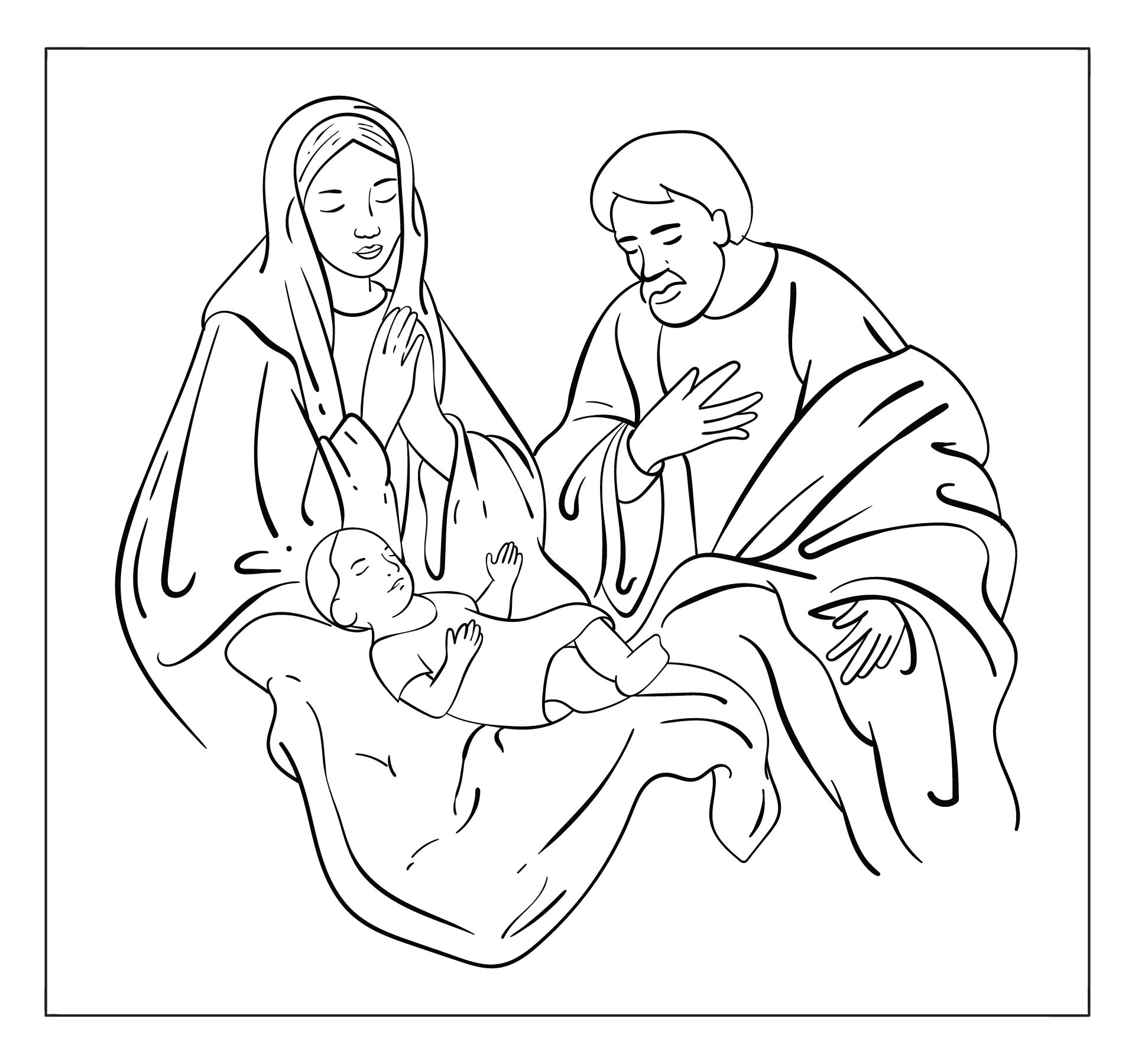Christmas Begins With Christ Coloring Page Printable