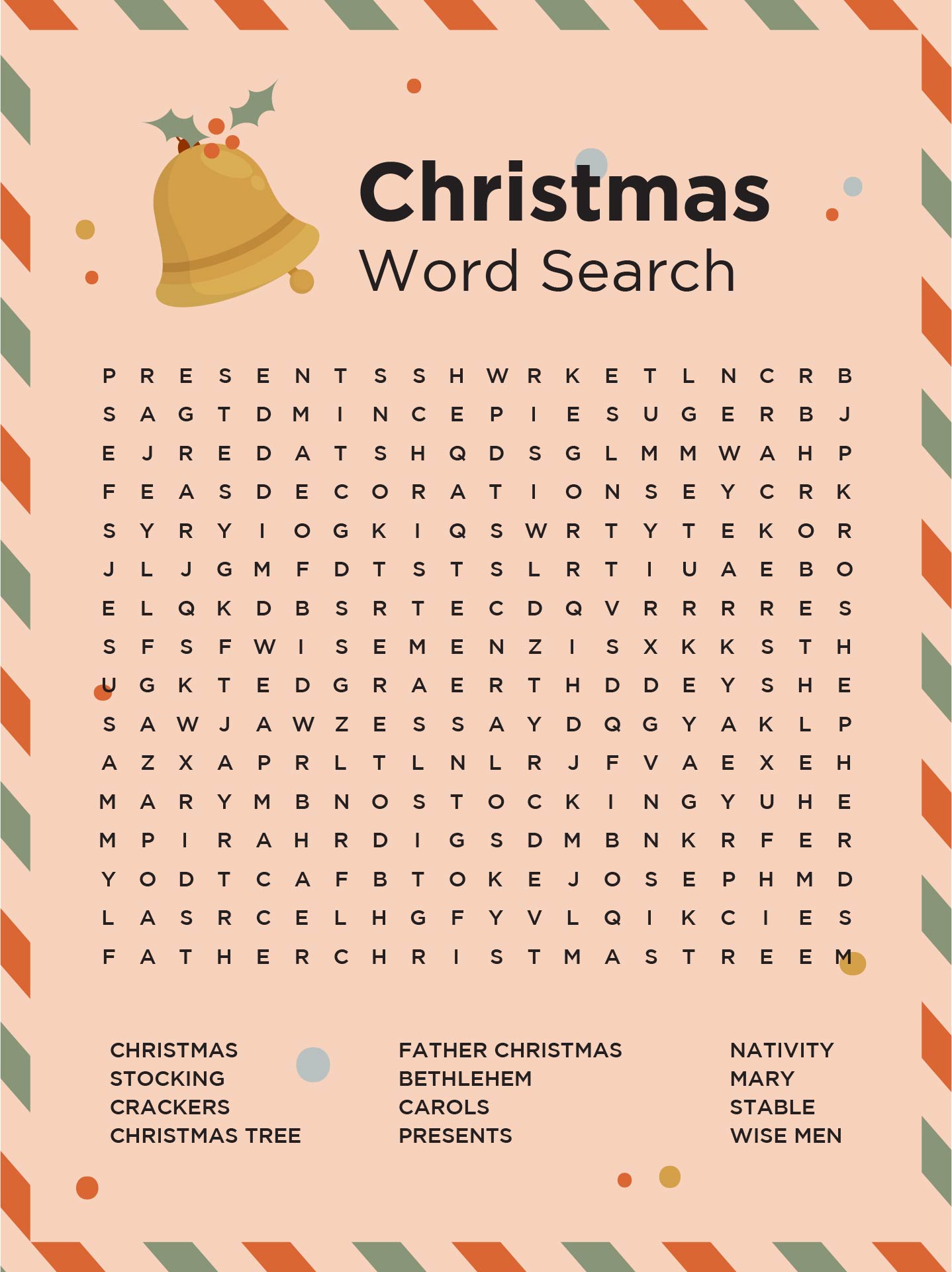 Printable Christmas Word Puzzles And Games For Kids