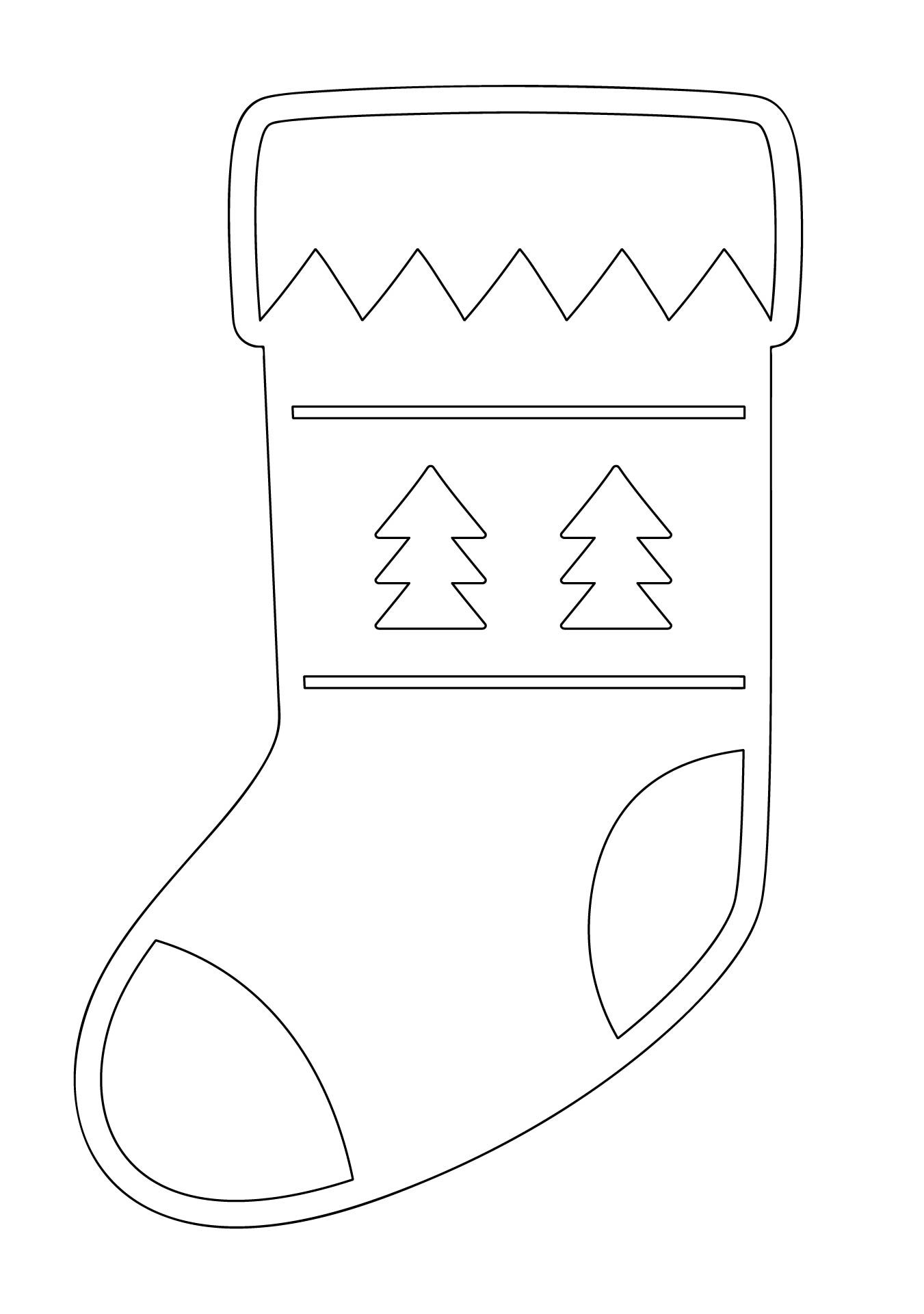 Printable Christmas Ornaments Stockings Template