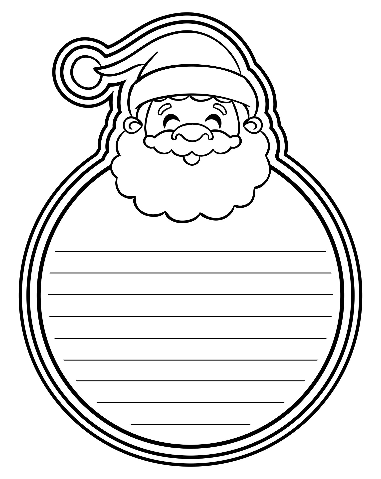 Christmas Cookies A Letter For Santa Coloring Page Printable