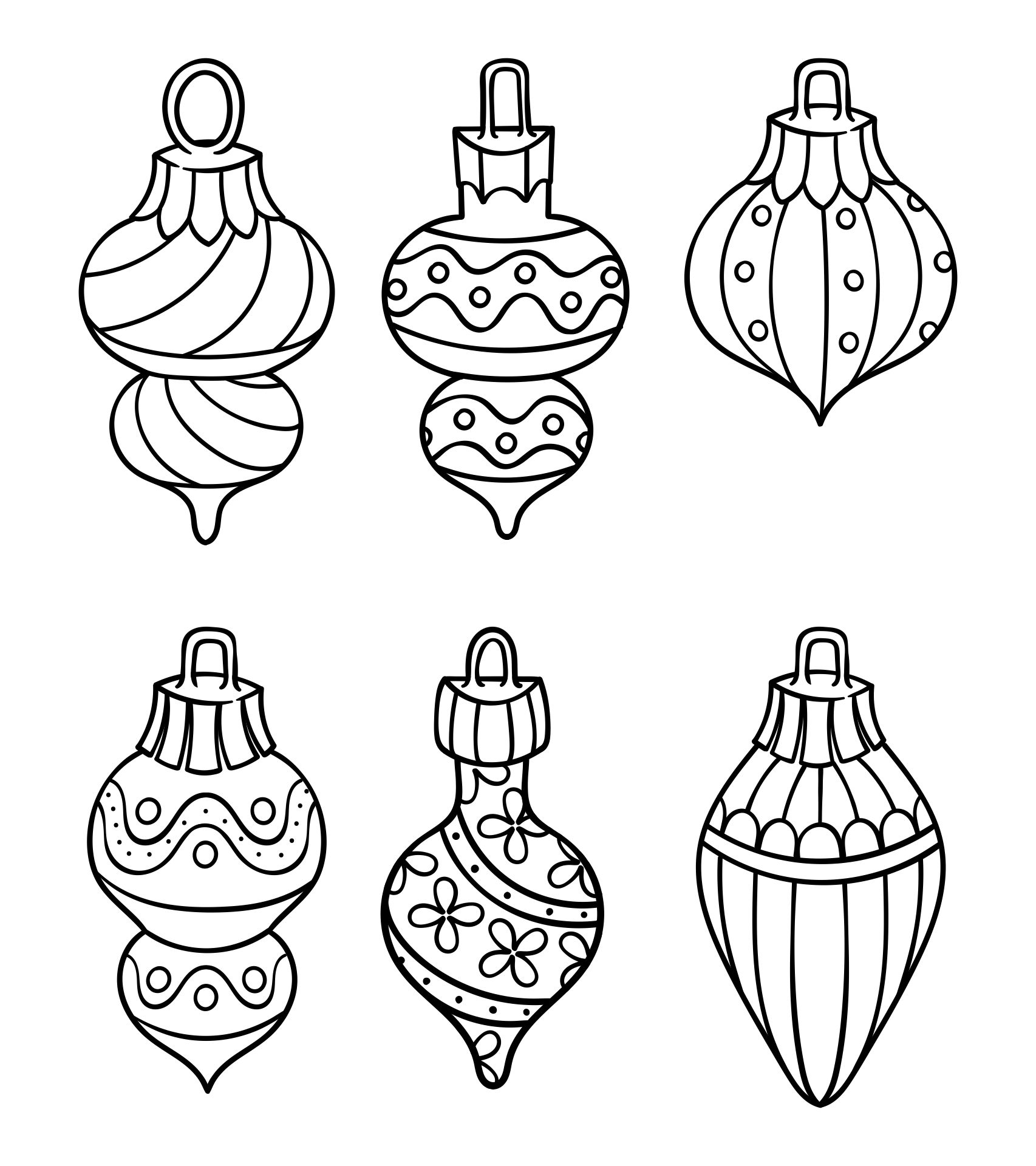 Christmas Decorations Printable Coloring Pages