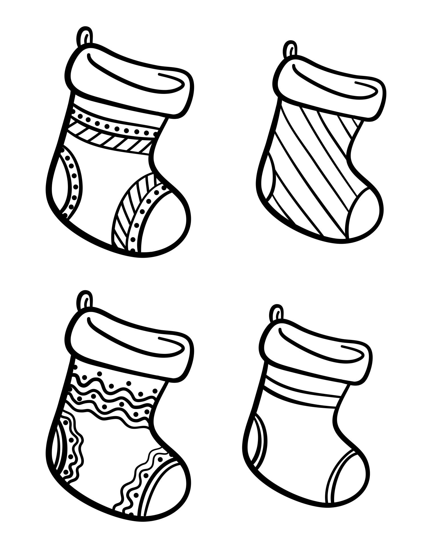 Holidays Coloring Pages Christmas Stocking Printable