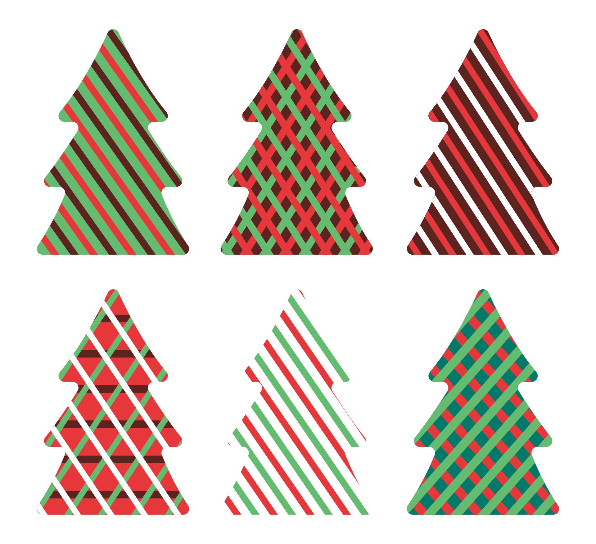 Printable Holiday Tree Ornaments
