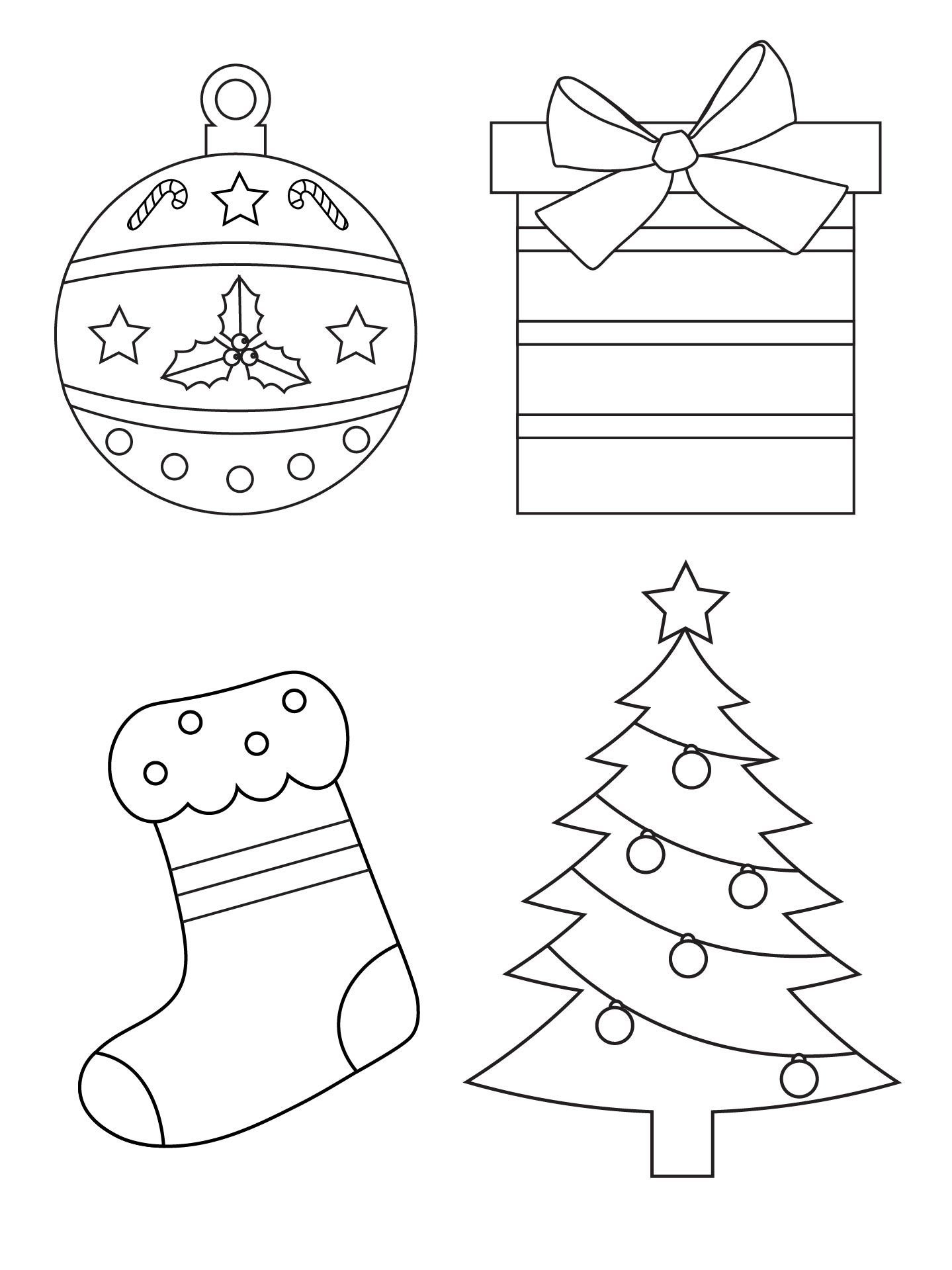 Printable Paper Christmas Ornament Templates