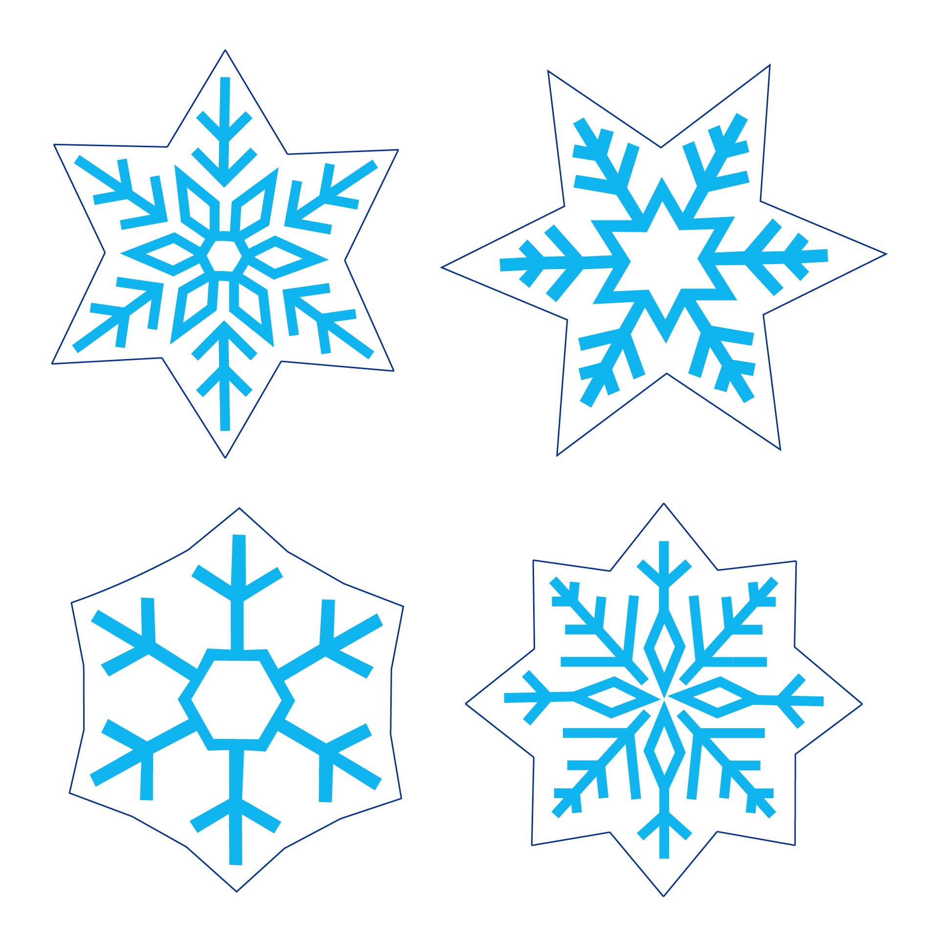 Sequin Snowflakes Felt Christmas Ornament Pattern Printable