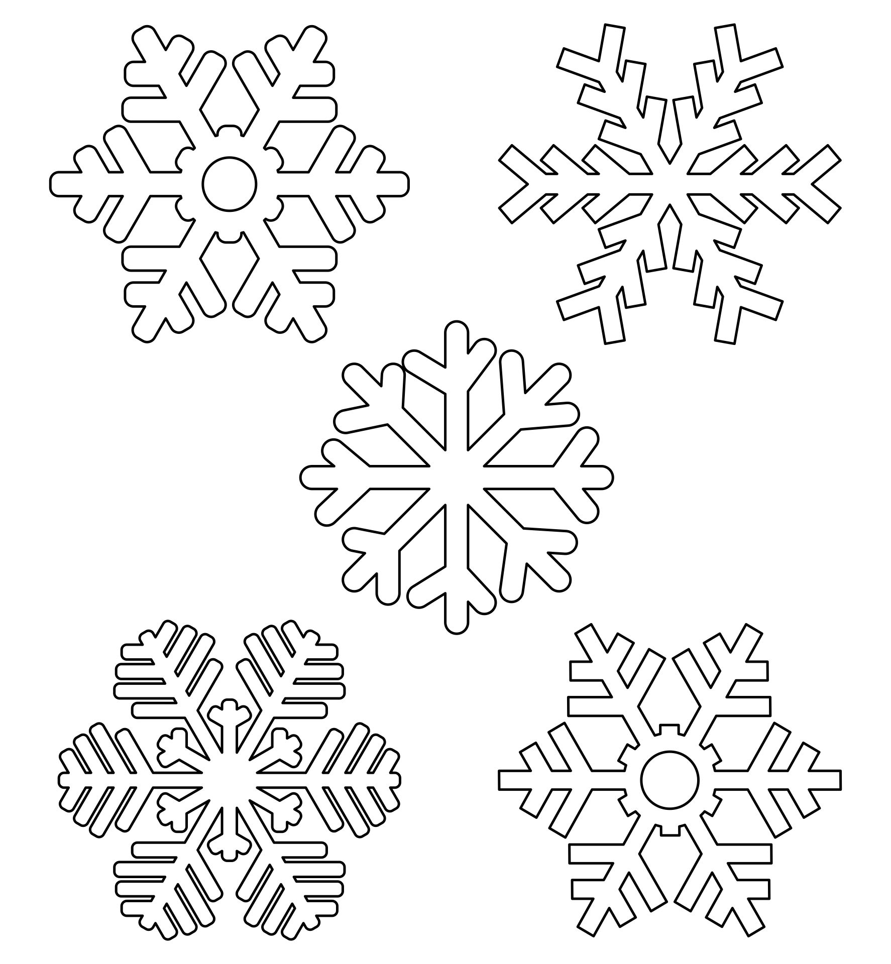 Snowflake Stencil Template Printable