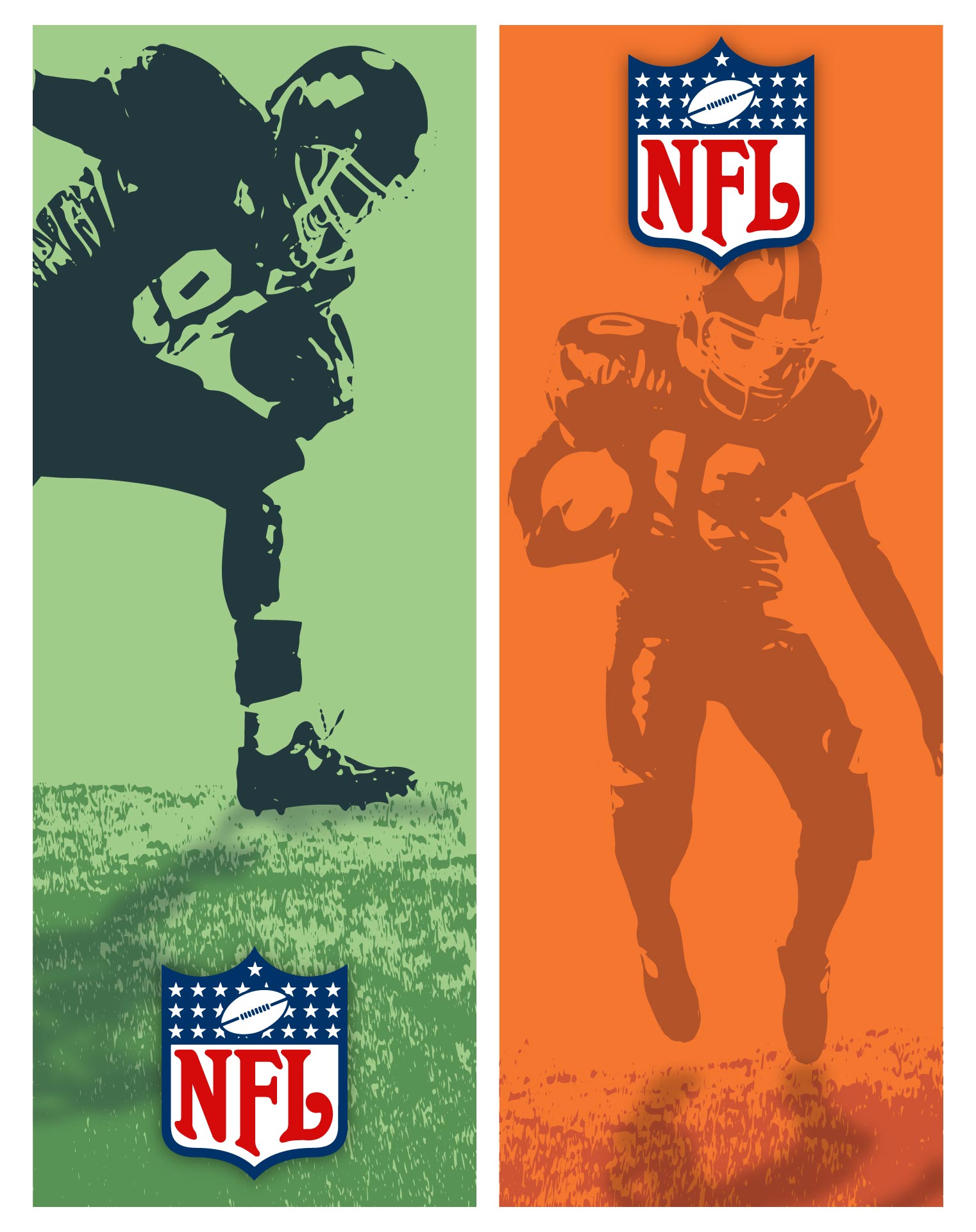 NFL Bookmarks School Supplies Printable