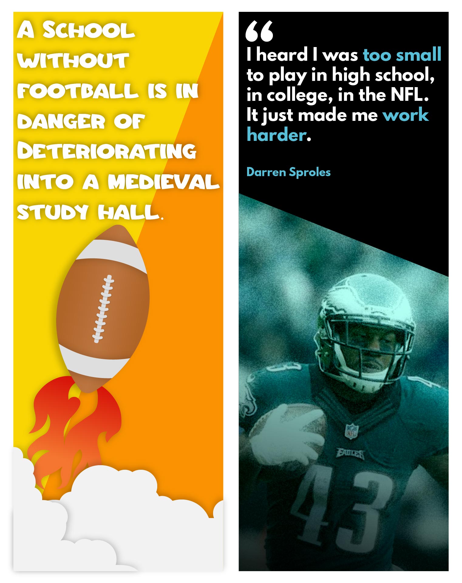 Printable Bookmarks Football Quotes