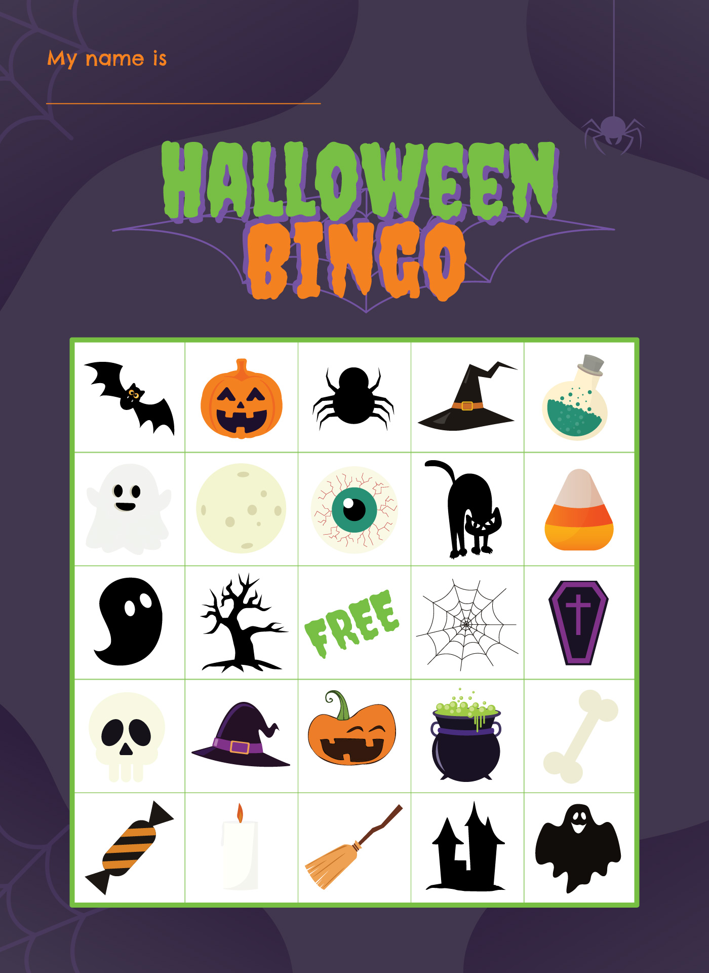 Printable Halloween Bingo Printable For Kids And Adults