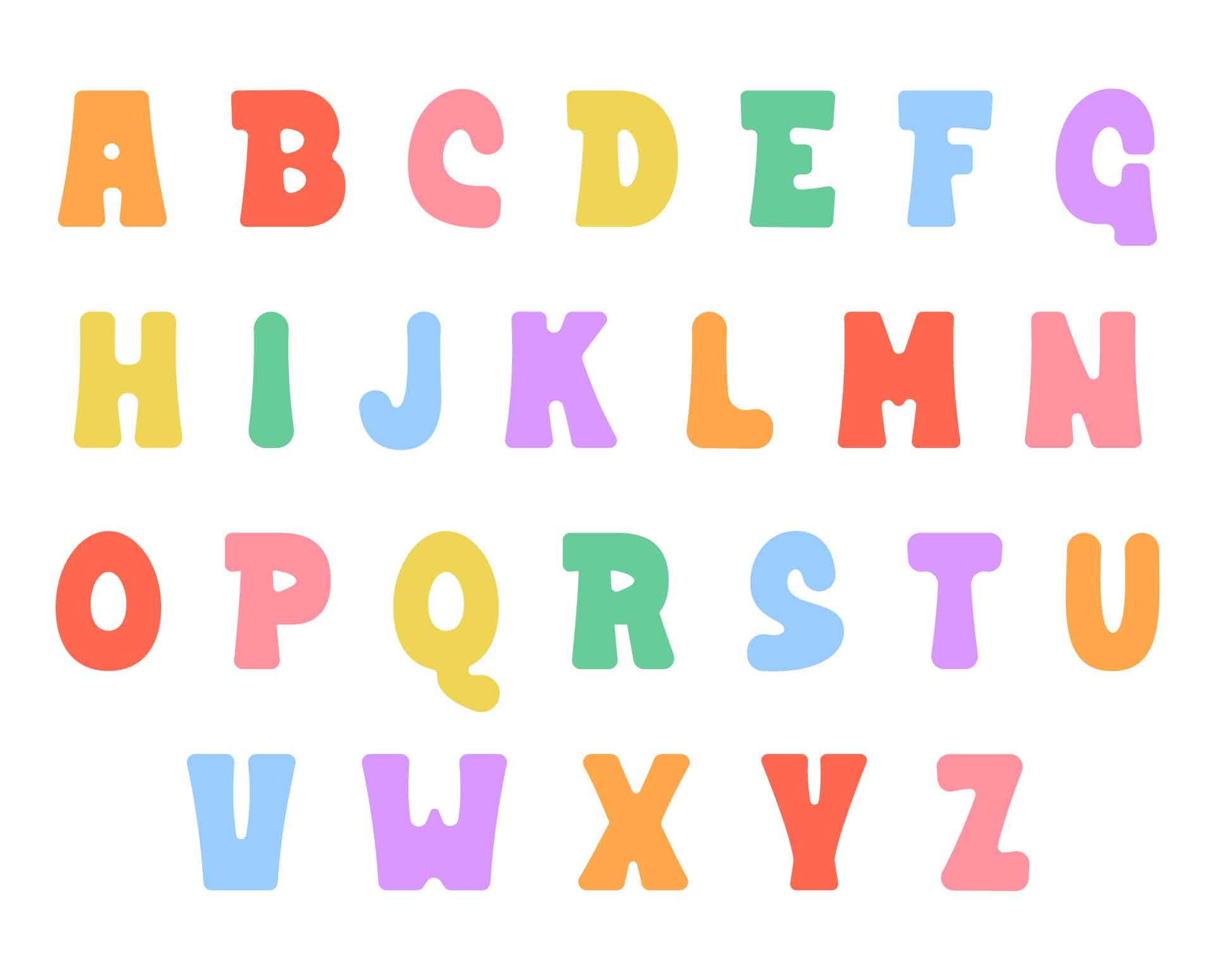 Alphabet Pattern Quickscript 6 Inch Printable