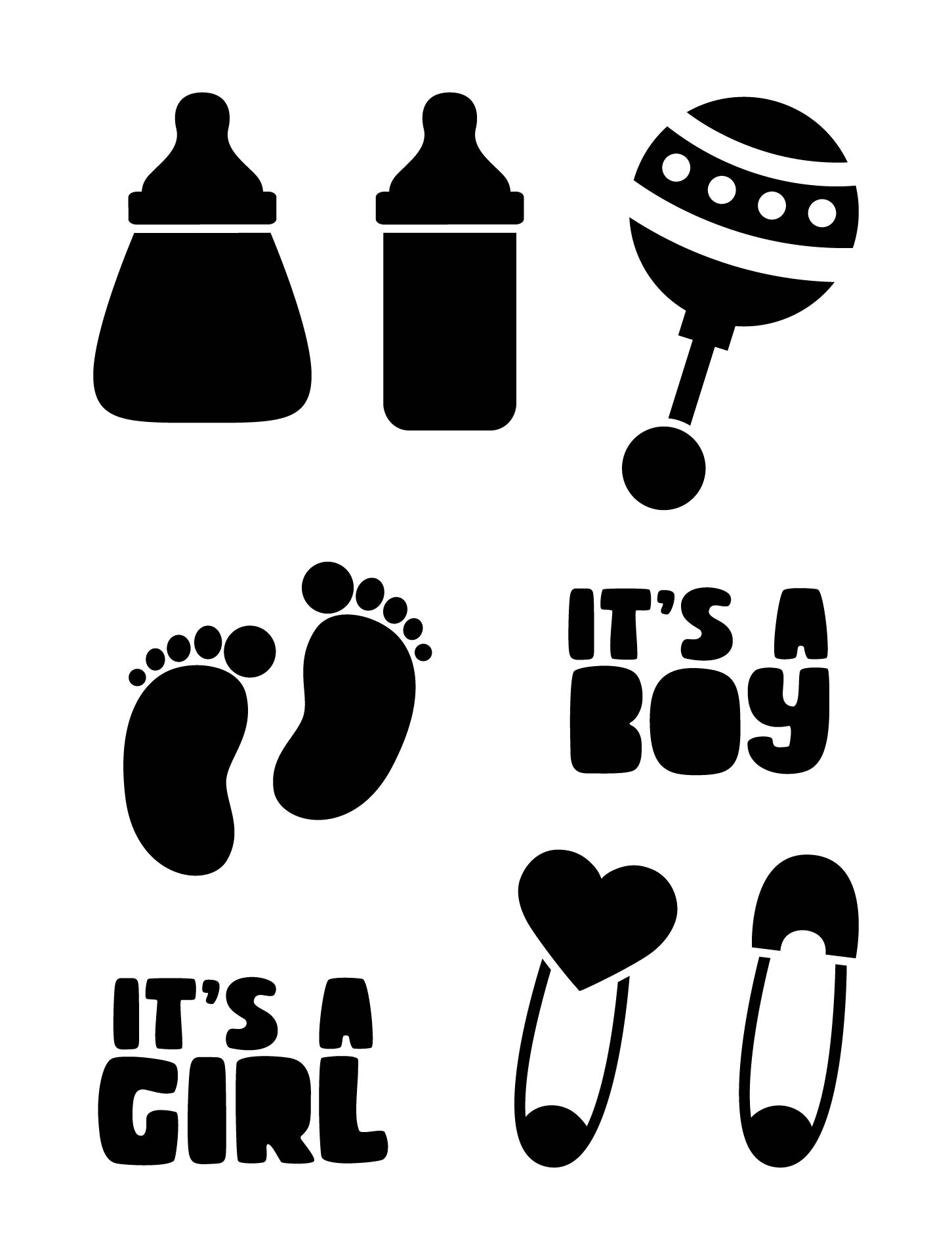 Printable Baby Announcement Pumpkin Carving Patterns