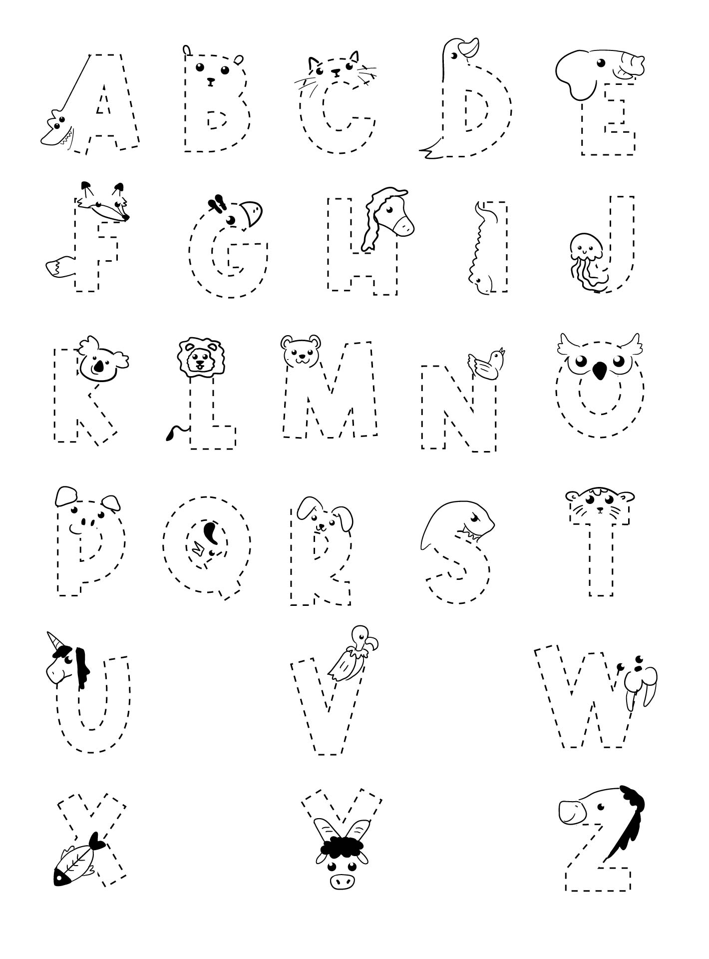 Cute Printable Bubble Letters To Trace