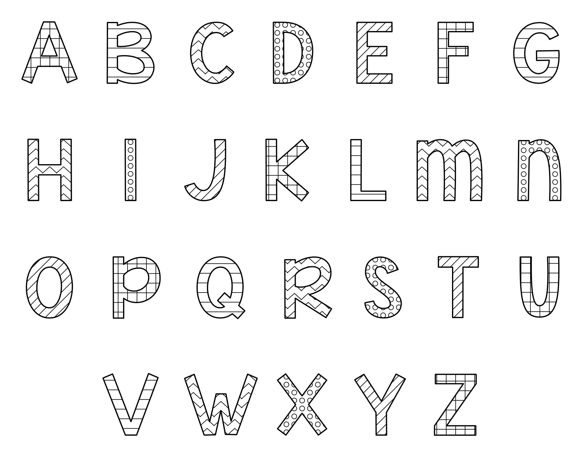 Bulletin Board Alphabet Letters, Numbers And Symbols Printable