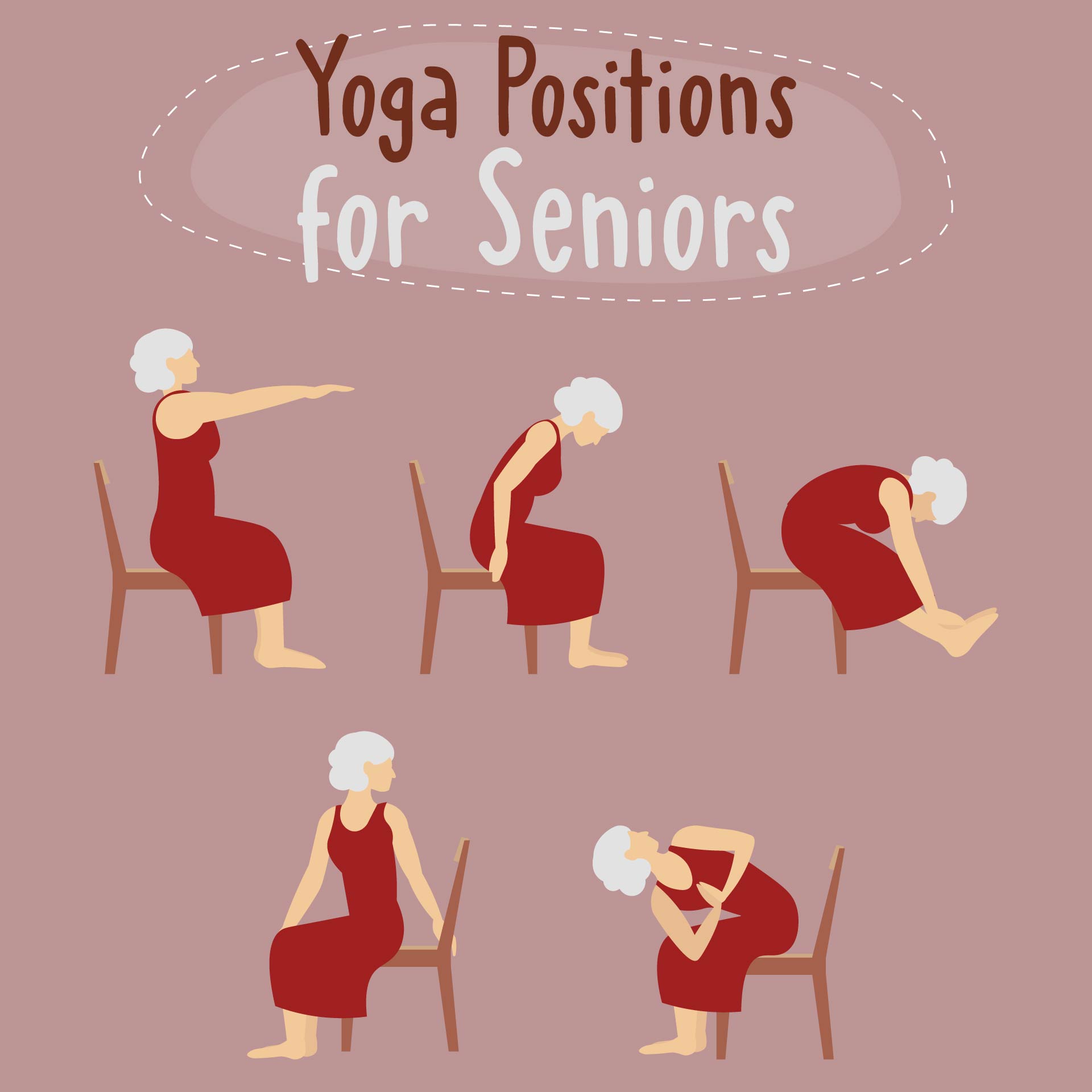 Chair Yoga Positions For Seniors Printable