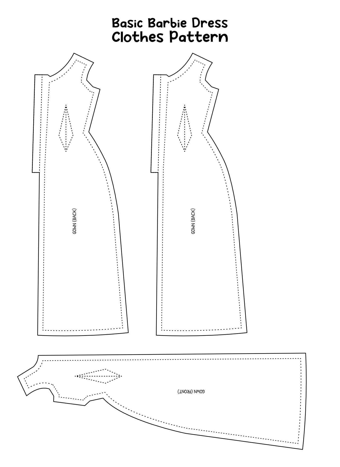 20 Best Barbie Clothes Templates Printable PDF for Free at Printablee