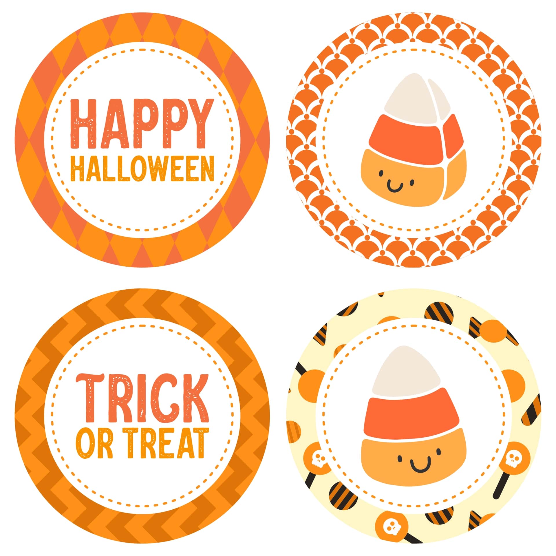 Halloween Cute Candy Corn Party Printables