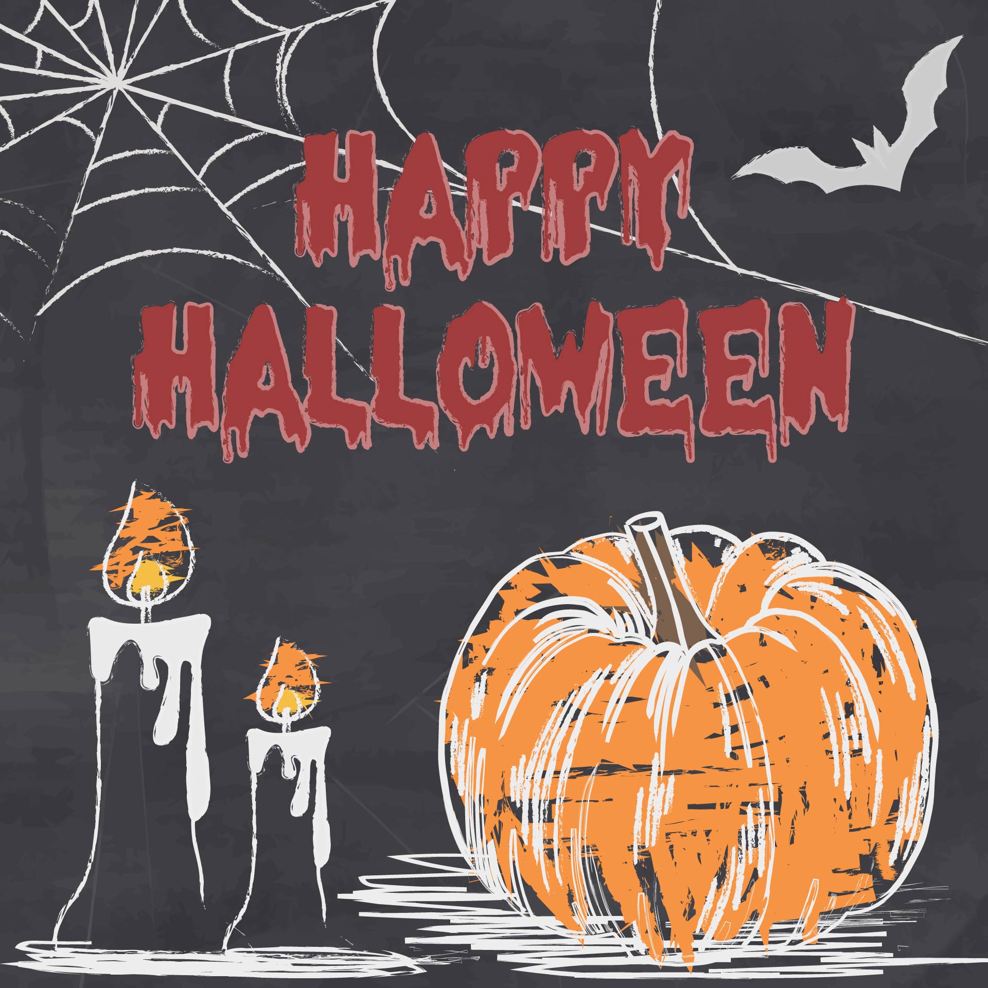 Halloween Pumpkin Chalkboard Art Printables