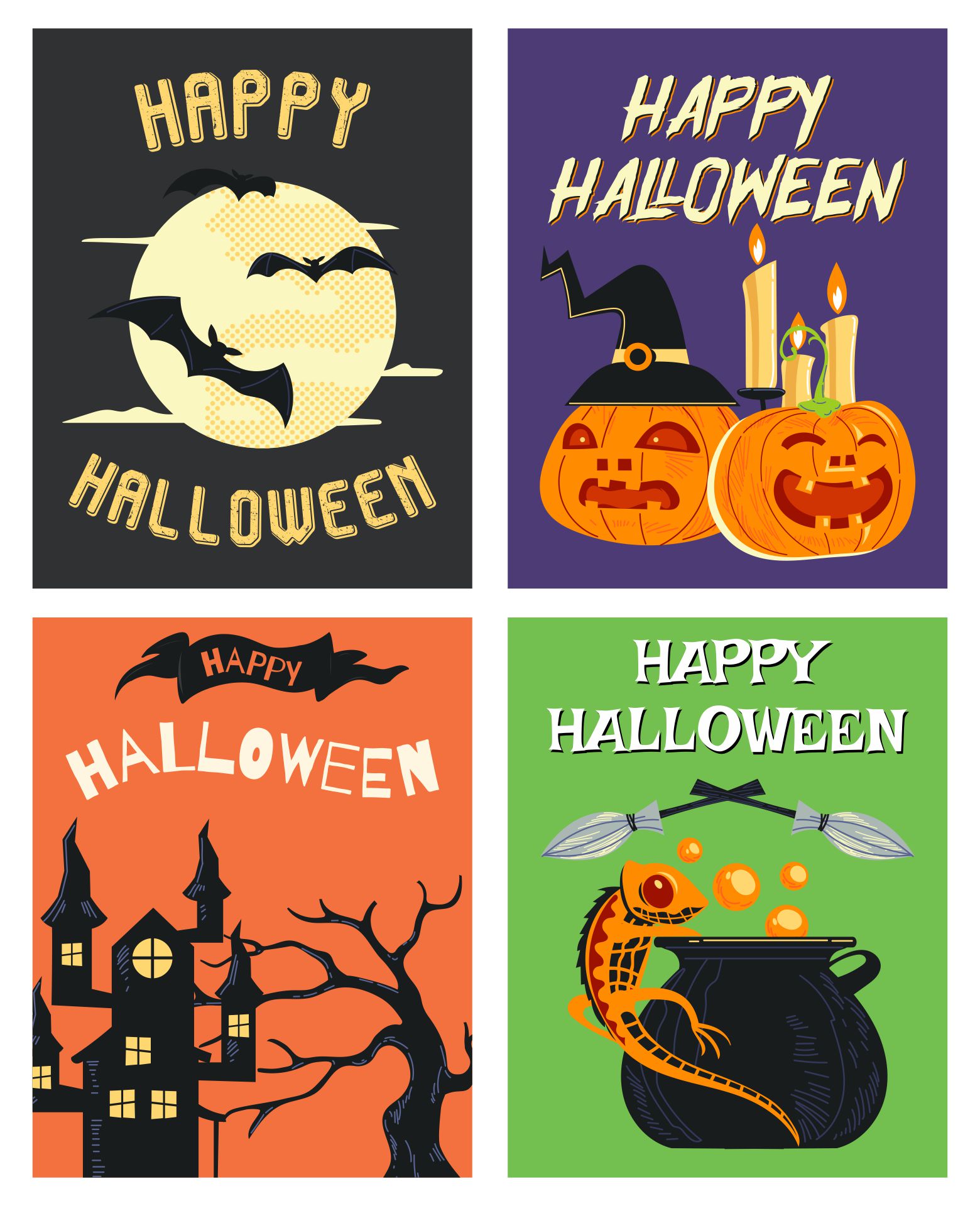 Happy Halloween Cards Printable