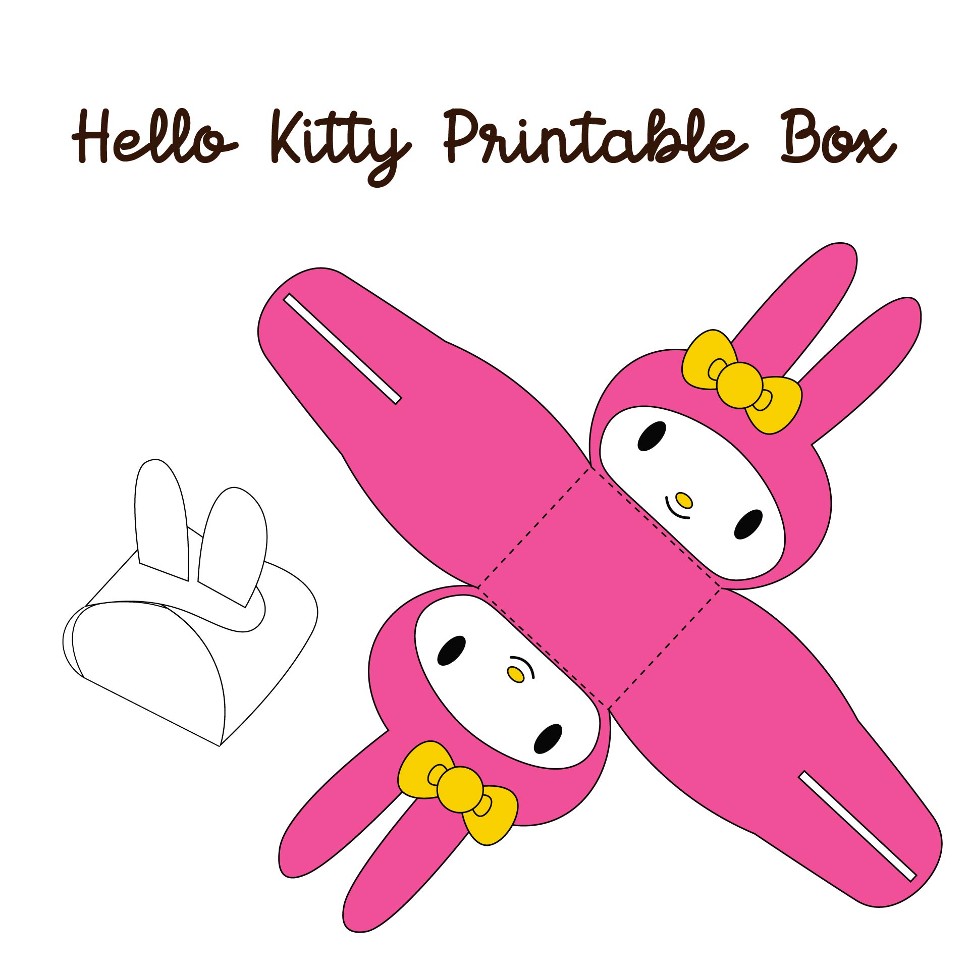 Hello Kitty Party Printable Boxes