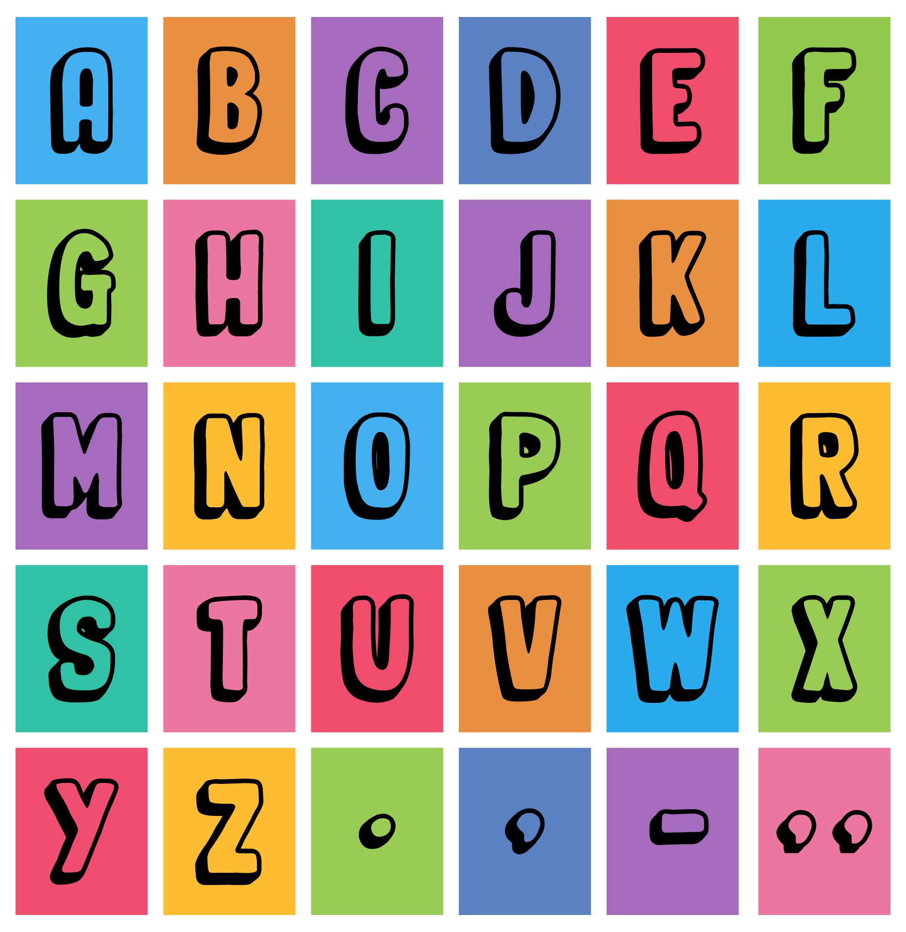 Printable Bulletin Board Letters A-Z For Classroom Or Home