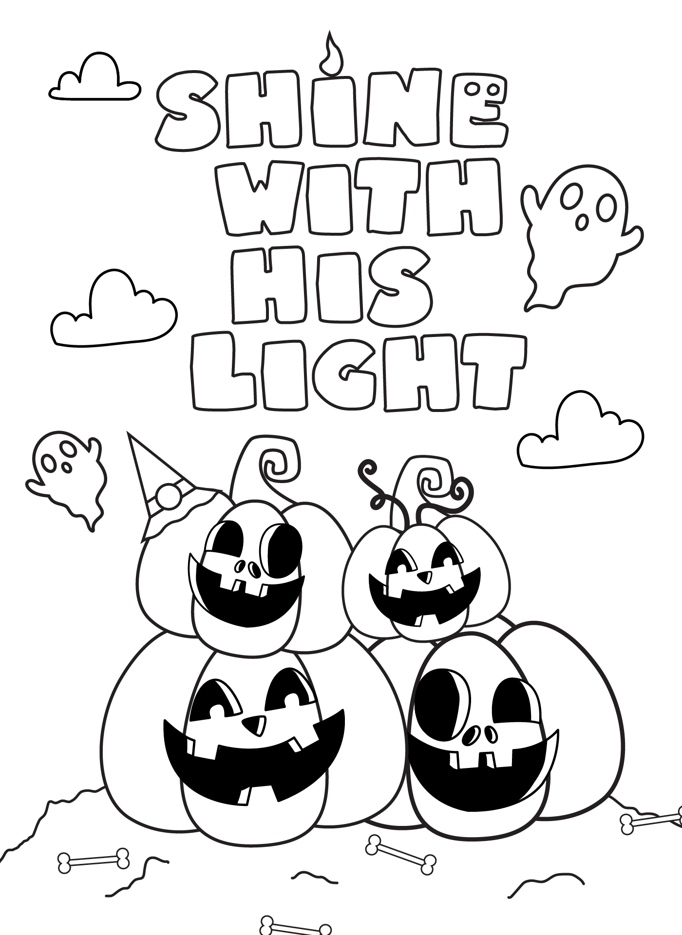 Printable Coloring Pages With Bible Verses For Halloween
