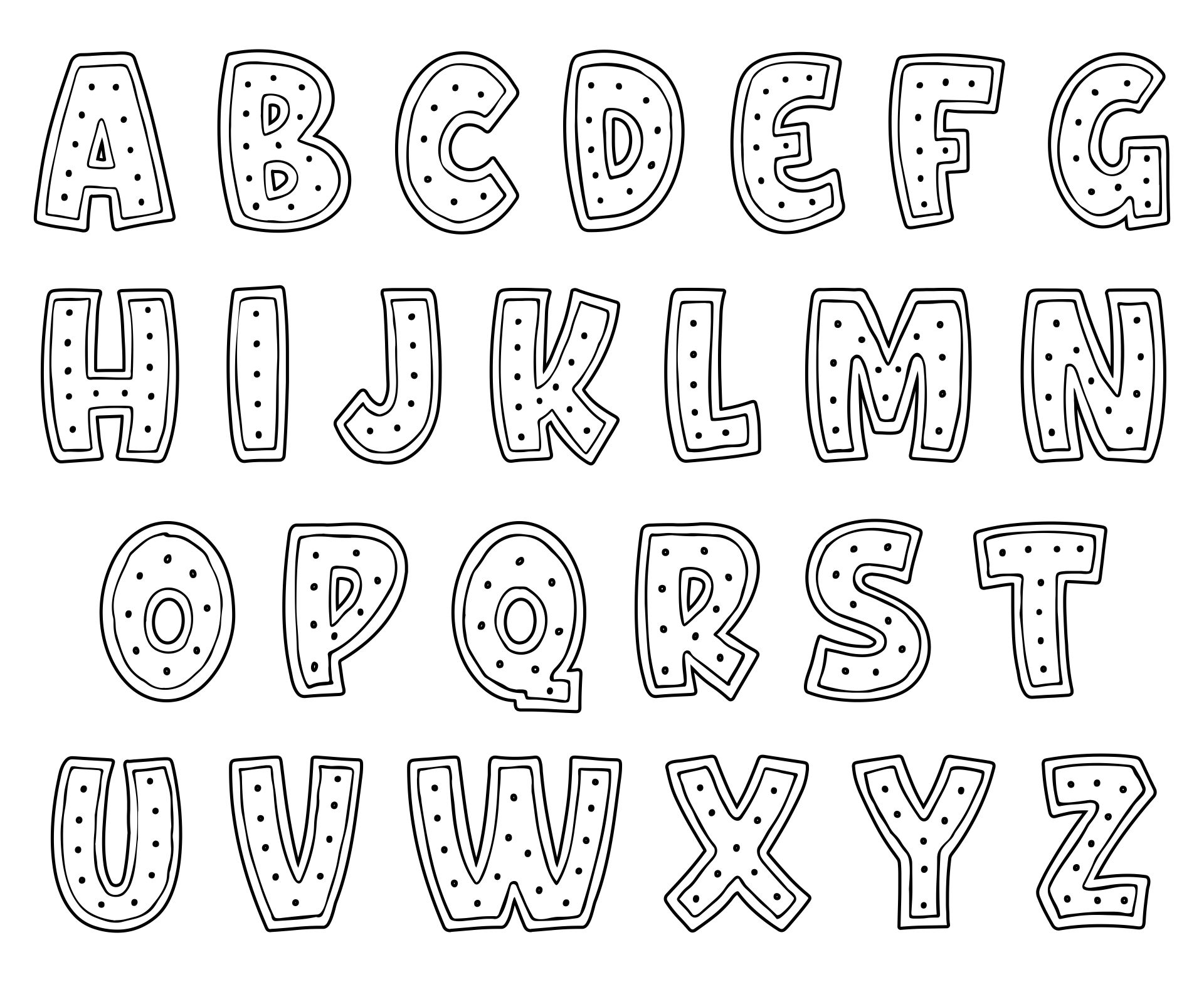 Printable Cut Out Alphabet Letters For Crafts