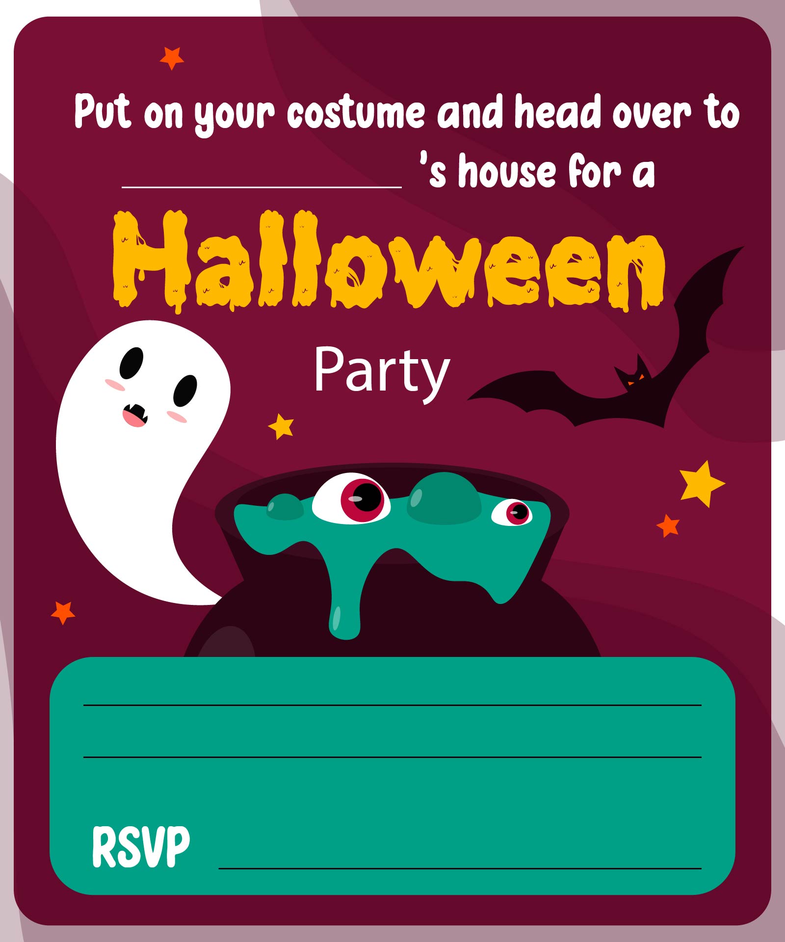 Printable Halloween Invitations For Your Spooky Soiree