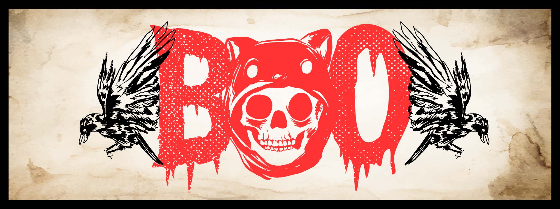 Printable Halloween Party Boo Banner